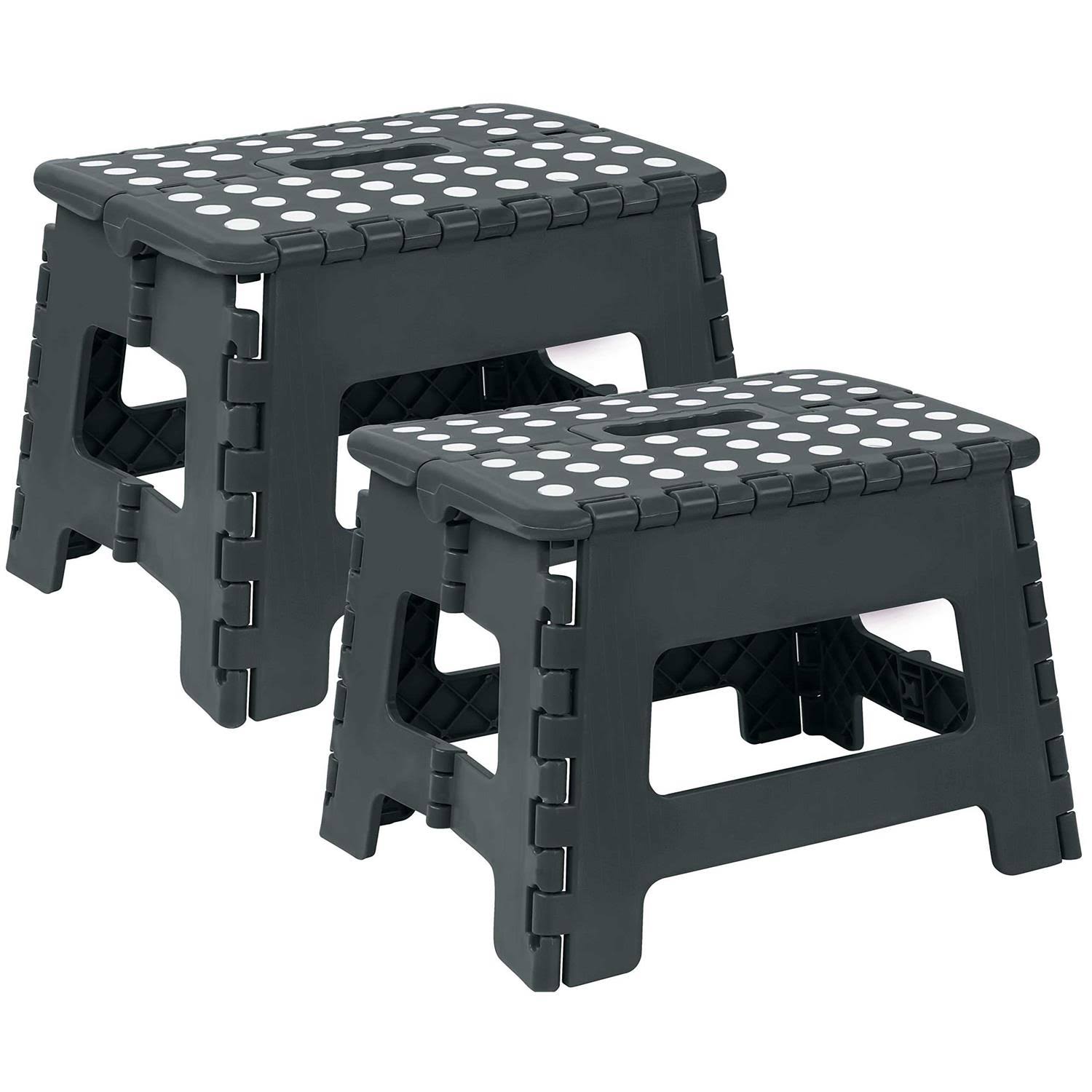 Utopia Home Folding Step Stool- (Pack of 2) Foot Stool with 9 inch Height- Holds Up to 300 lbs- Lightweight Plastic Foldable Step Stool for Kids,