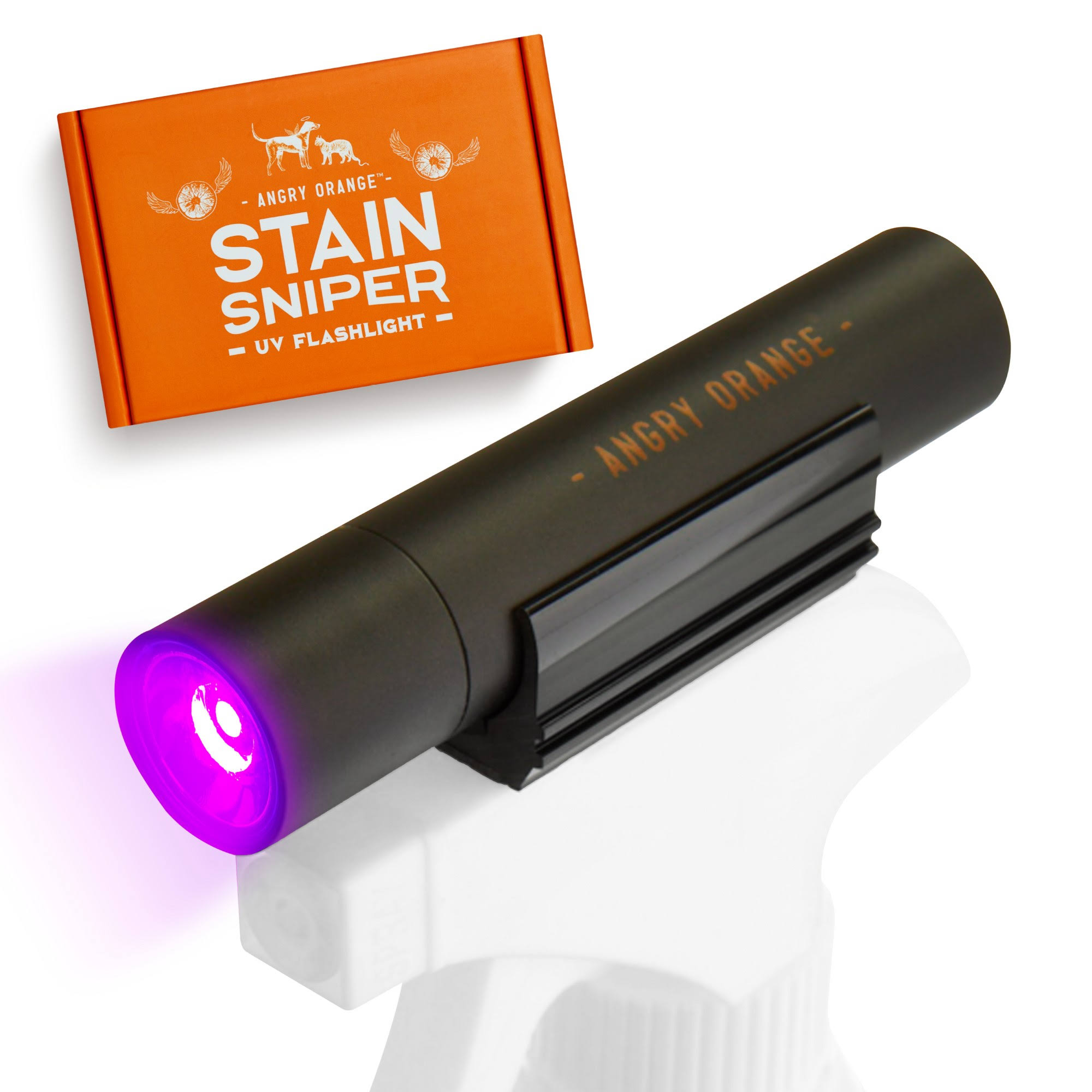 Angry Orange UV Flashlight- LED Black Light Detector for Dry Dog Urine