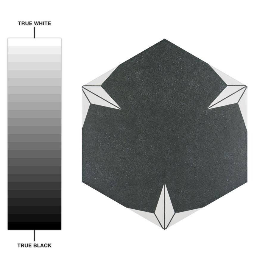 Merola Tile Stella Hex Night 8-5/8