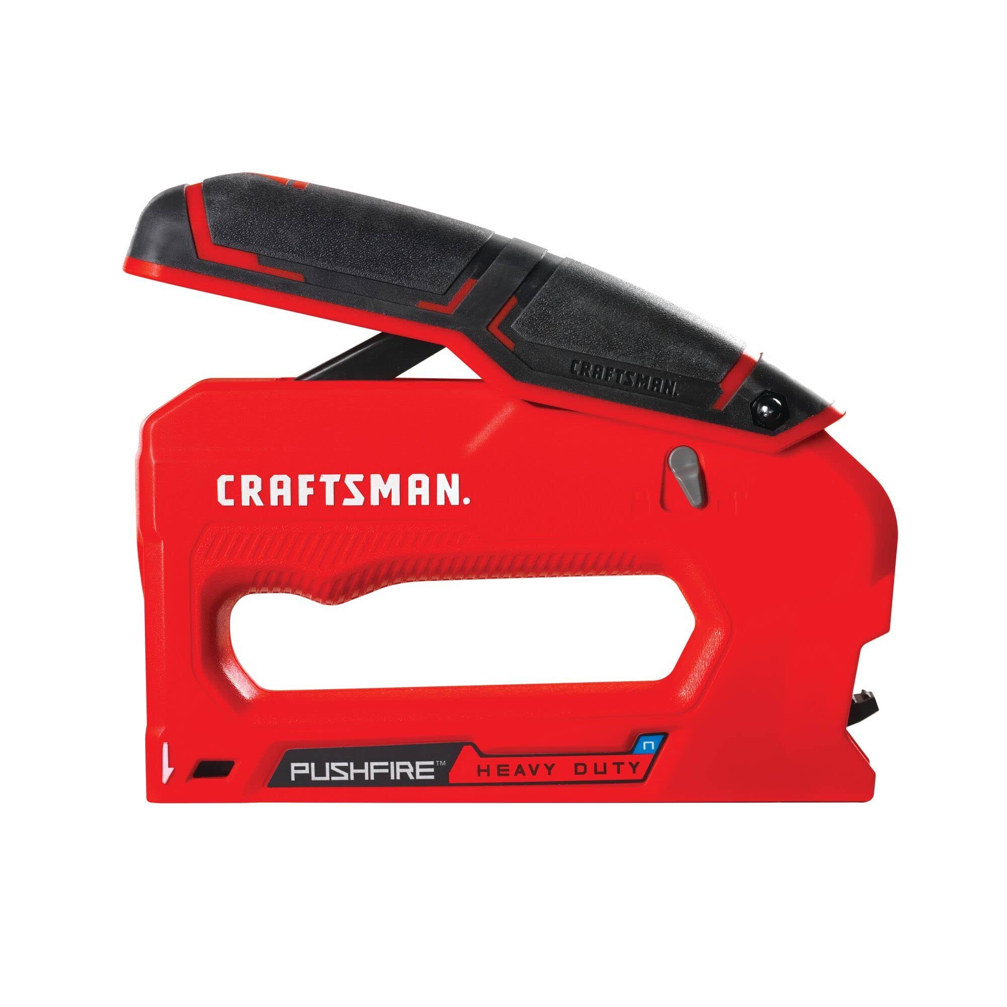 Craftsman Staple Gun, Heavy-Duty, Pushfire