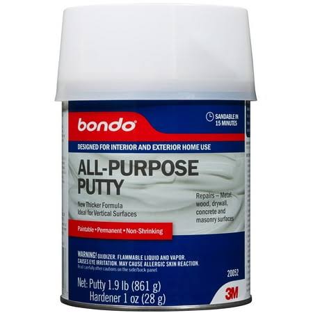 Bondo All-Purpose Putty, 20052, 1 Quart, 3 per Case