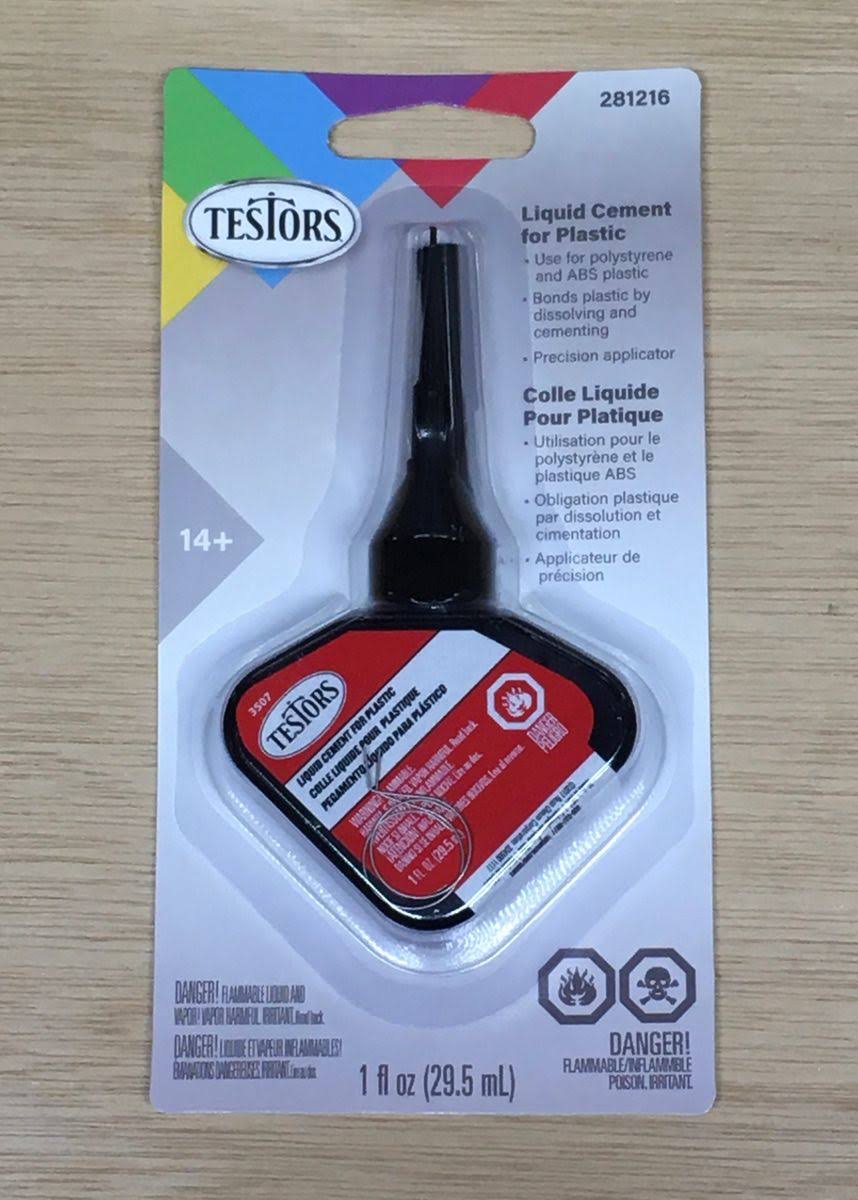 Testors Liquid Cement for Plastic 1oz PrecisionTip