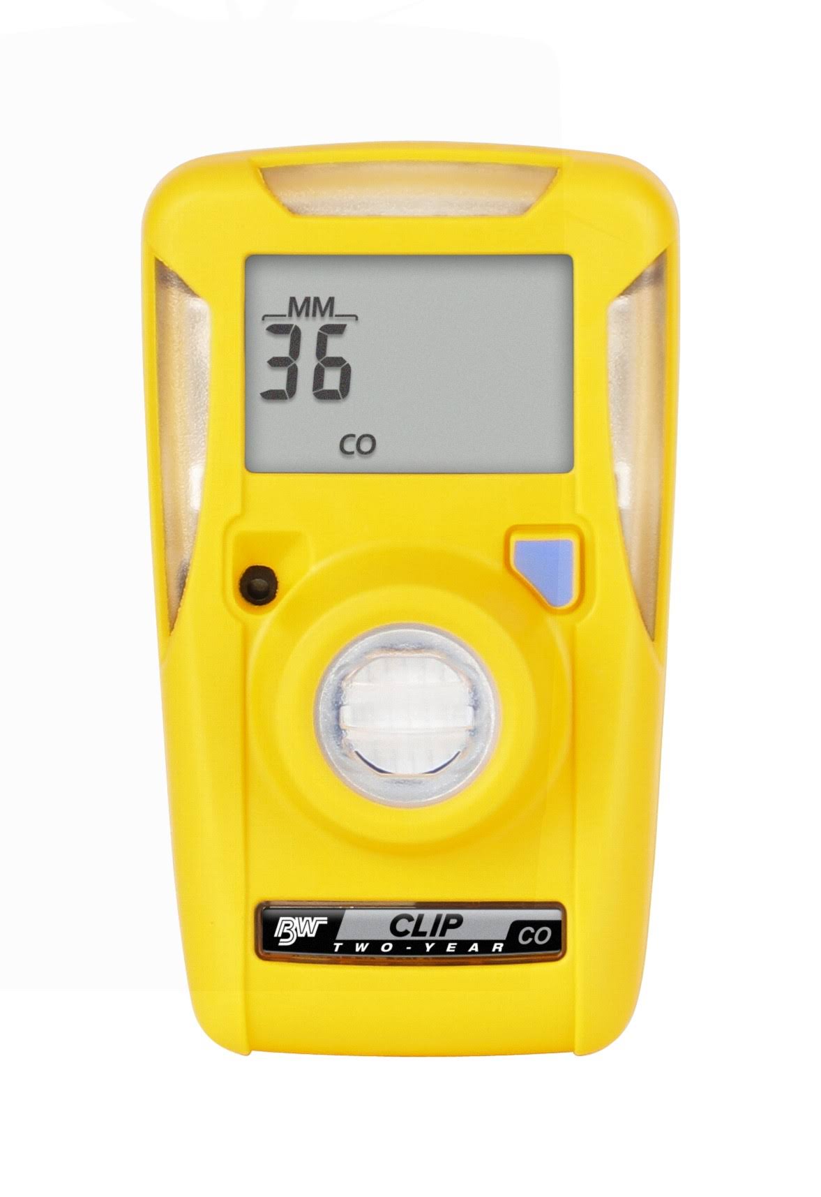BW Clip Single-Gas Detectors, Carbon Monoxide, Surecell, 35-200 ppm Alarm