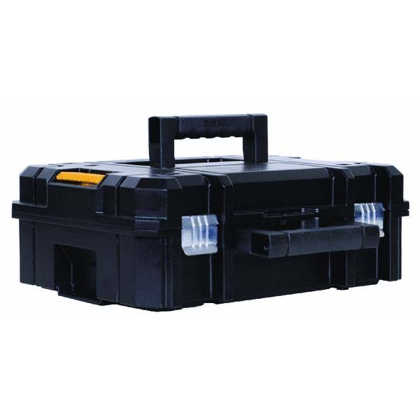 Dewalt Tstak II Flat Top Tool Box, Black