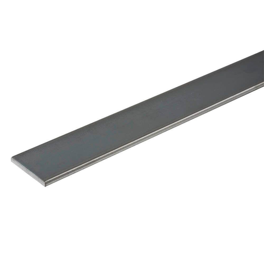 Everbilt 1/2 in. x 36 in. Plain Steel Flat Bar with 1/8 in. Thick