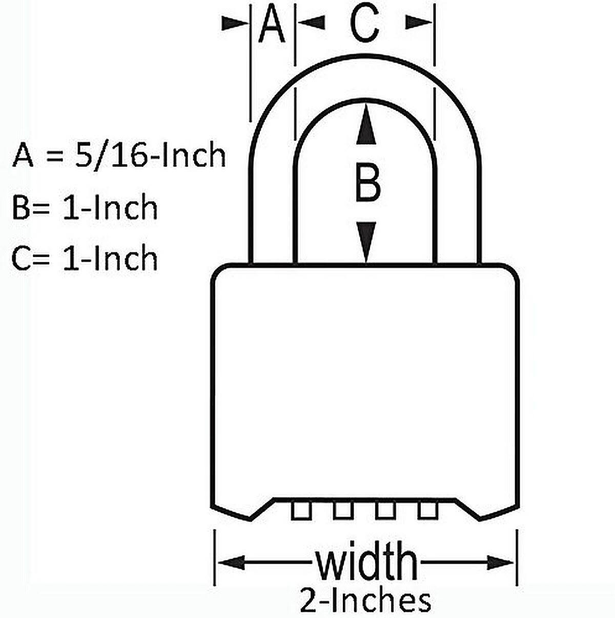 Master Lock- Resettable Combination Padlock
