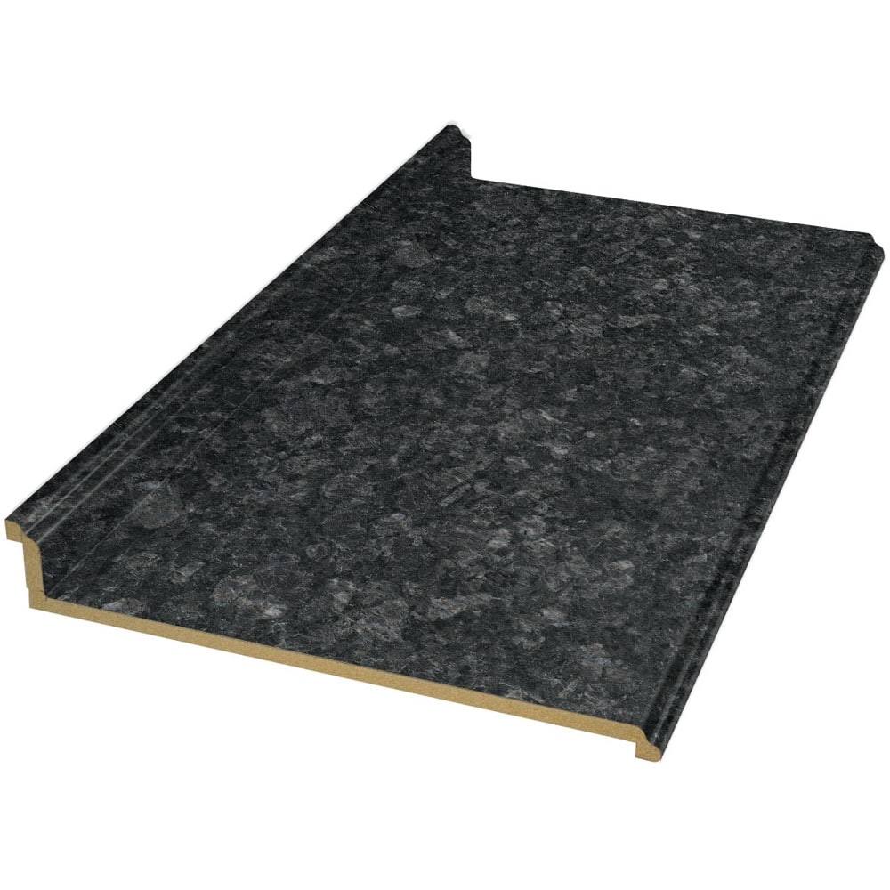 VT Dimensions Formica 6-ft Midnight Stone- Etchings Straight Laminate Kitchen Countertop in Black | 011358010696280-46