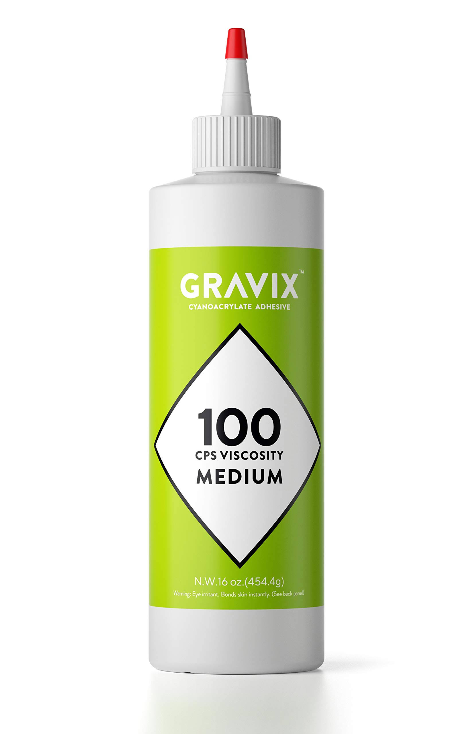 Gravix Pro Line- 16 oz- Professional Grade Cyanoacrylate (CA)Super Glue by Glue Masters- Medium 100 CPS Viscosity Adhesive for Woodworking