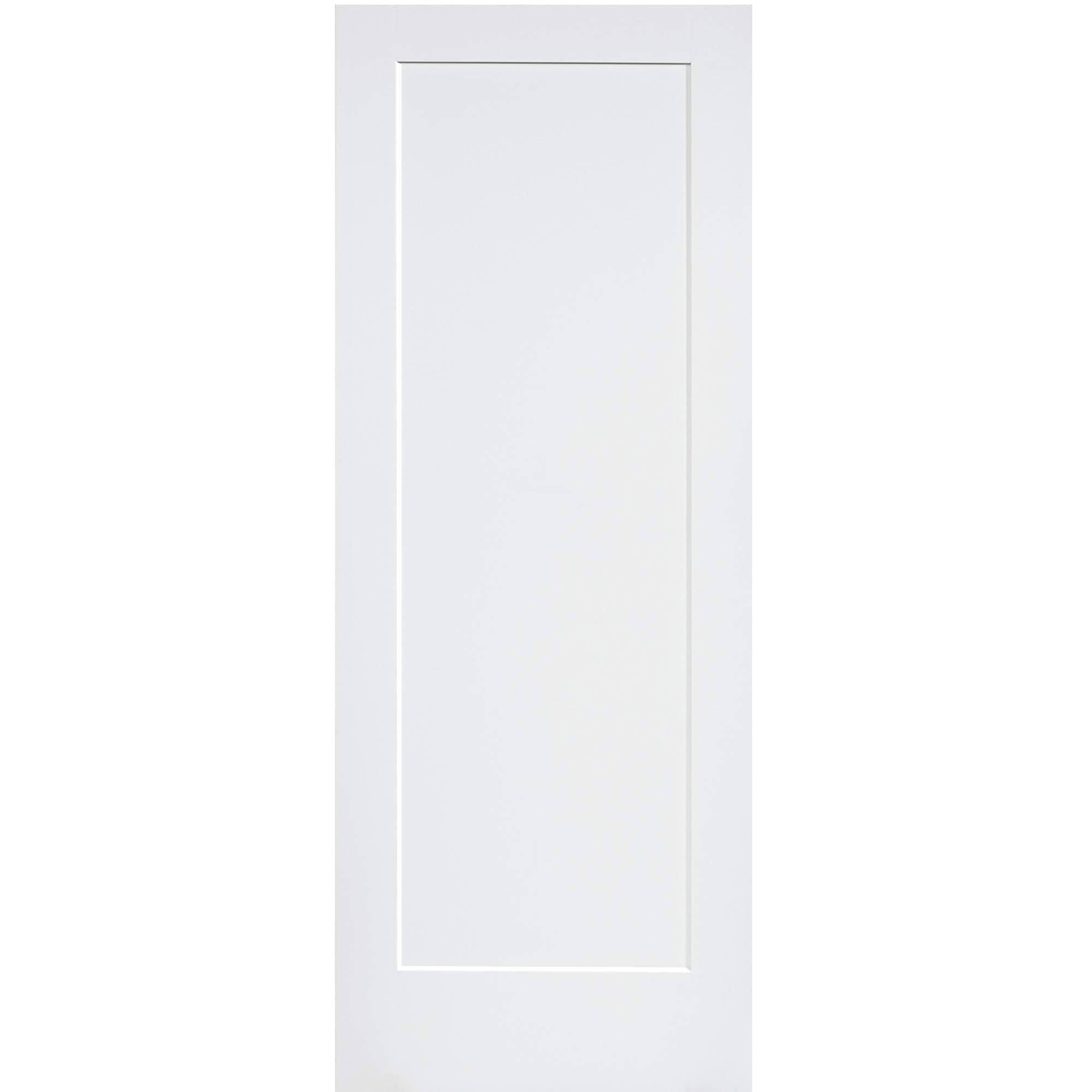 Kimberly Bay 1-Panel Door White Primed Shaker 80 in. x 18 in.