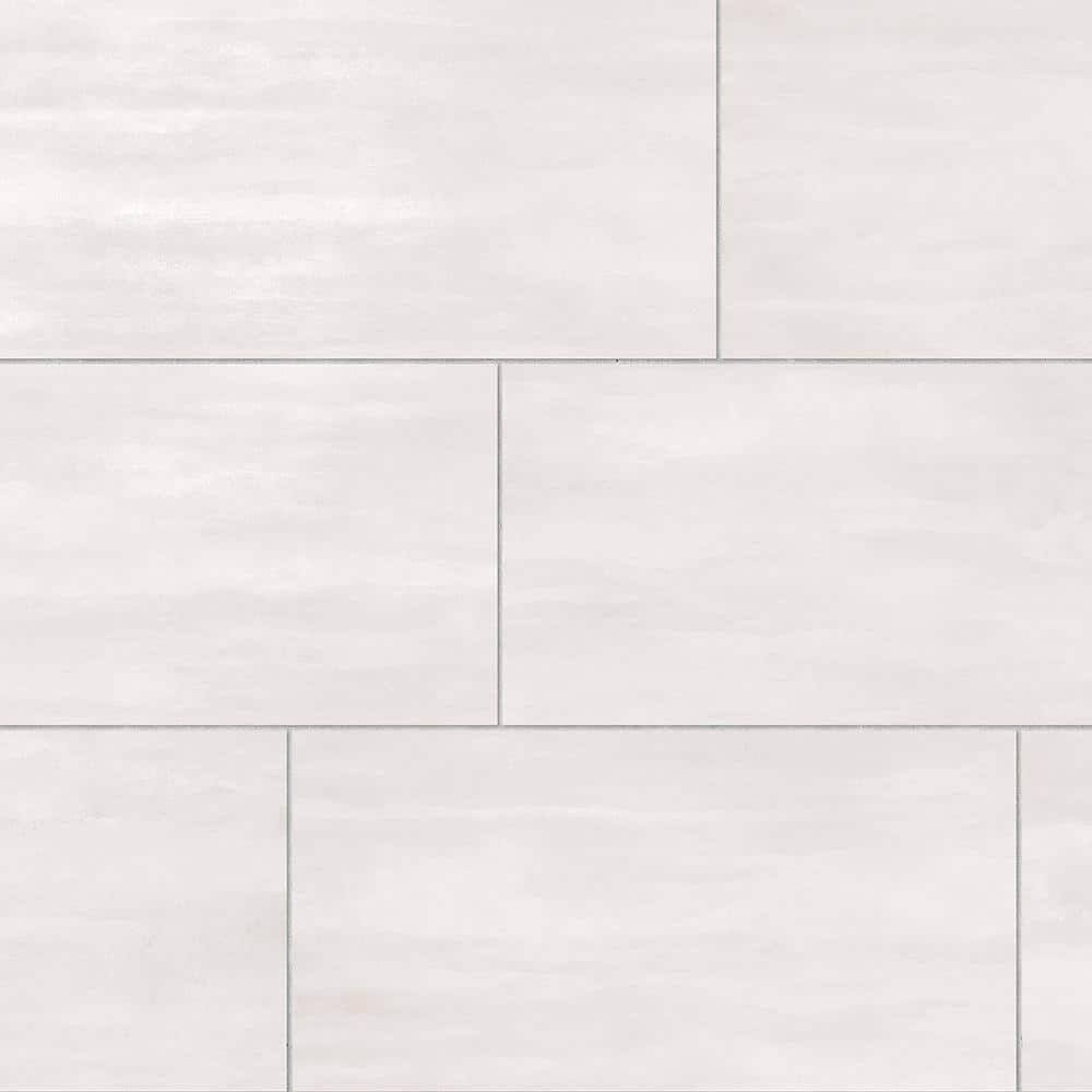 Corso italia Ray White 12 in. x 24 in. Concrete Look Porcelain Floor and Wall Tile (15.50 Sq. ft./Case)