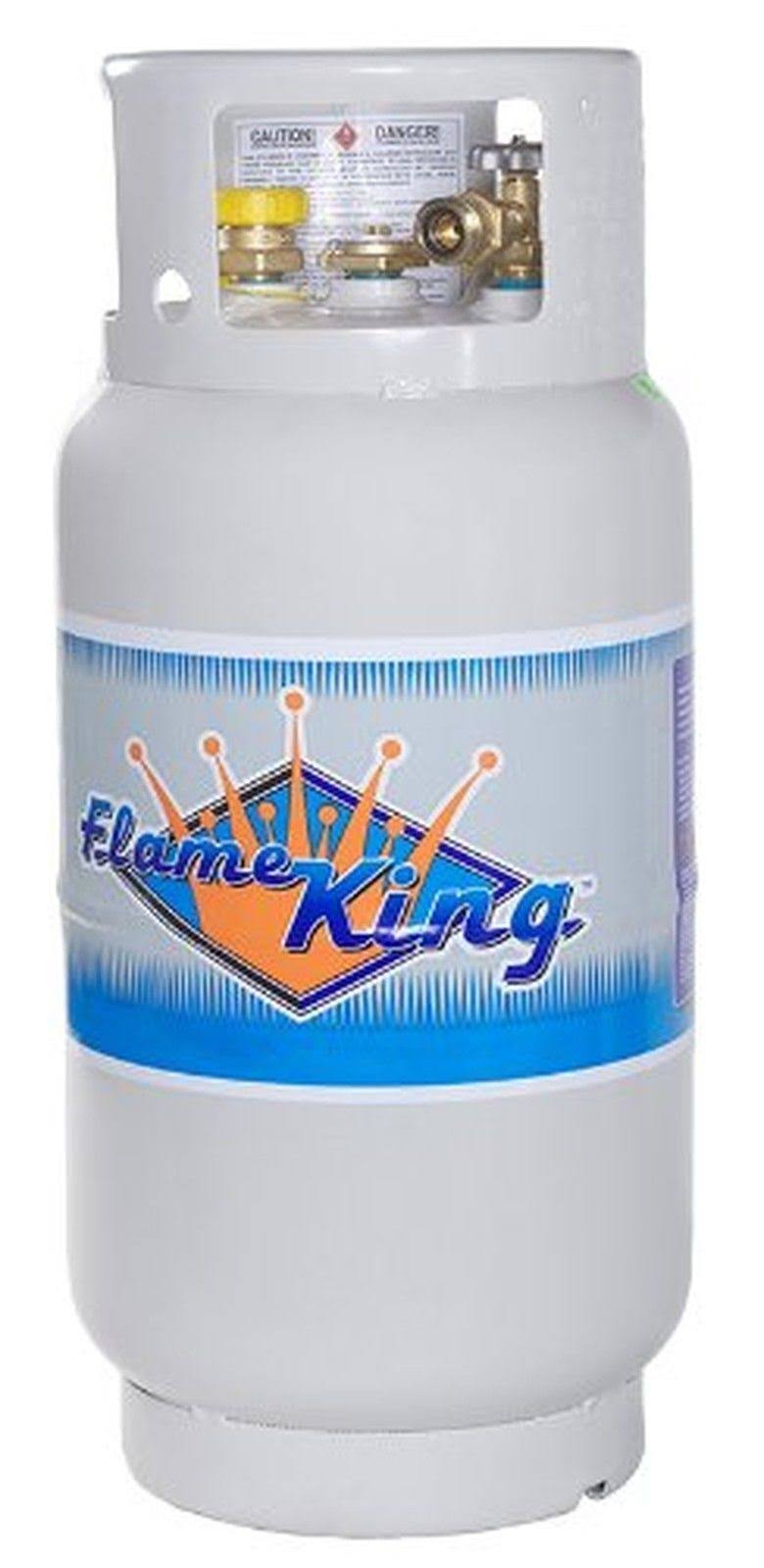 Flame King 33.5lb Steel Propane Tank Forklift Cylinder with Gauge