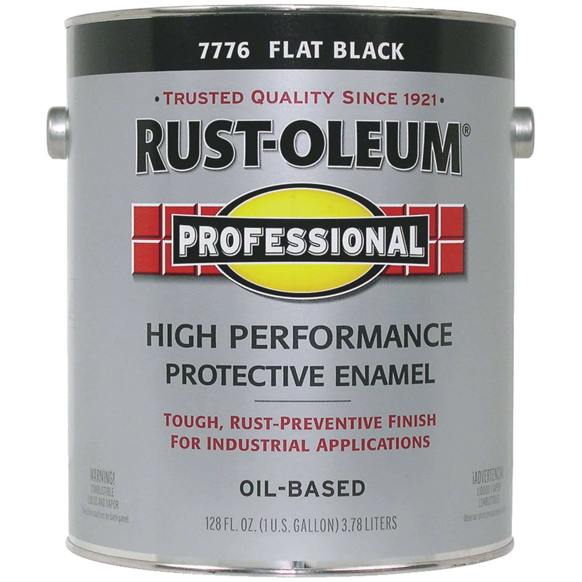 Rust-Oleum 1 Gallon Flat Black Enamel Paint