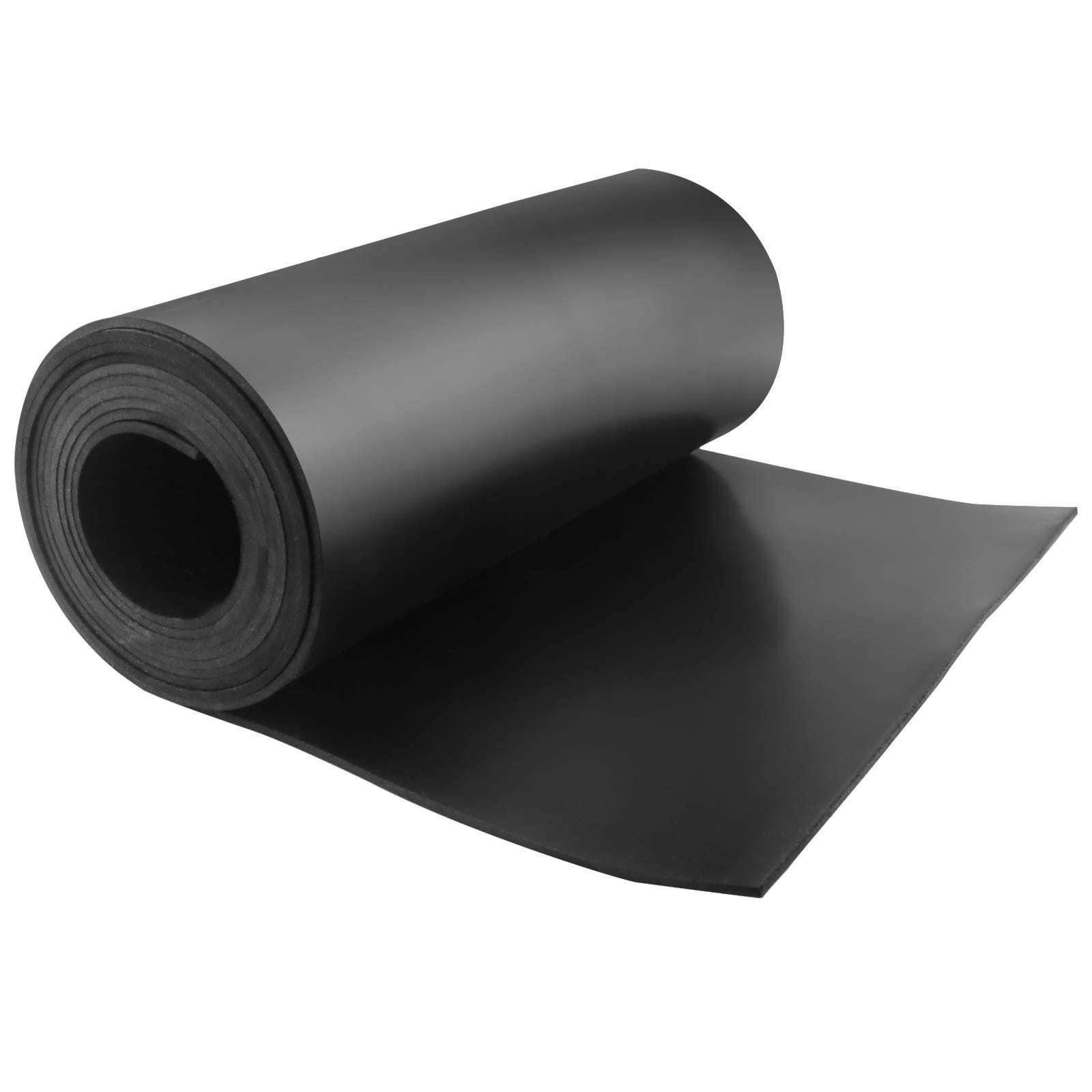 VUAOHIY Neoprene Rubber Strips Solid Rubber Rolls Neoprene Solid Rubber Sheet for DIY Gasket, Warehouse, Pads, Seals, Weather Stripping, Crafts, Flooring,