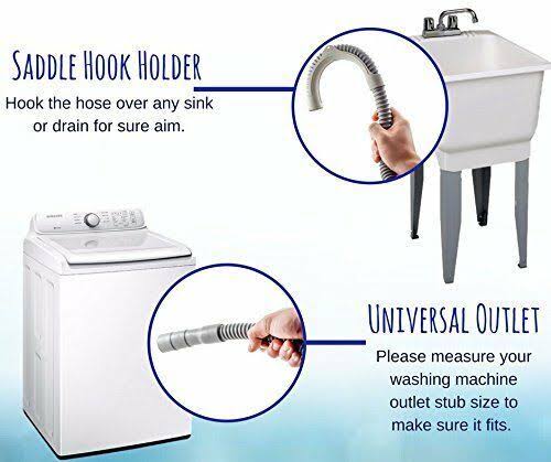 Everbilt 8 ft. Corrugated Washing Machine Discharge Hose HRBDIS08EB