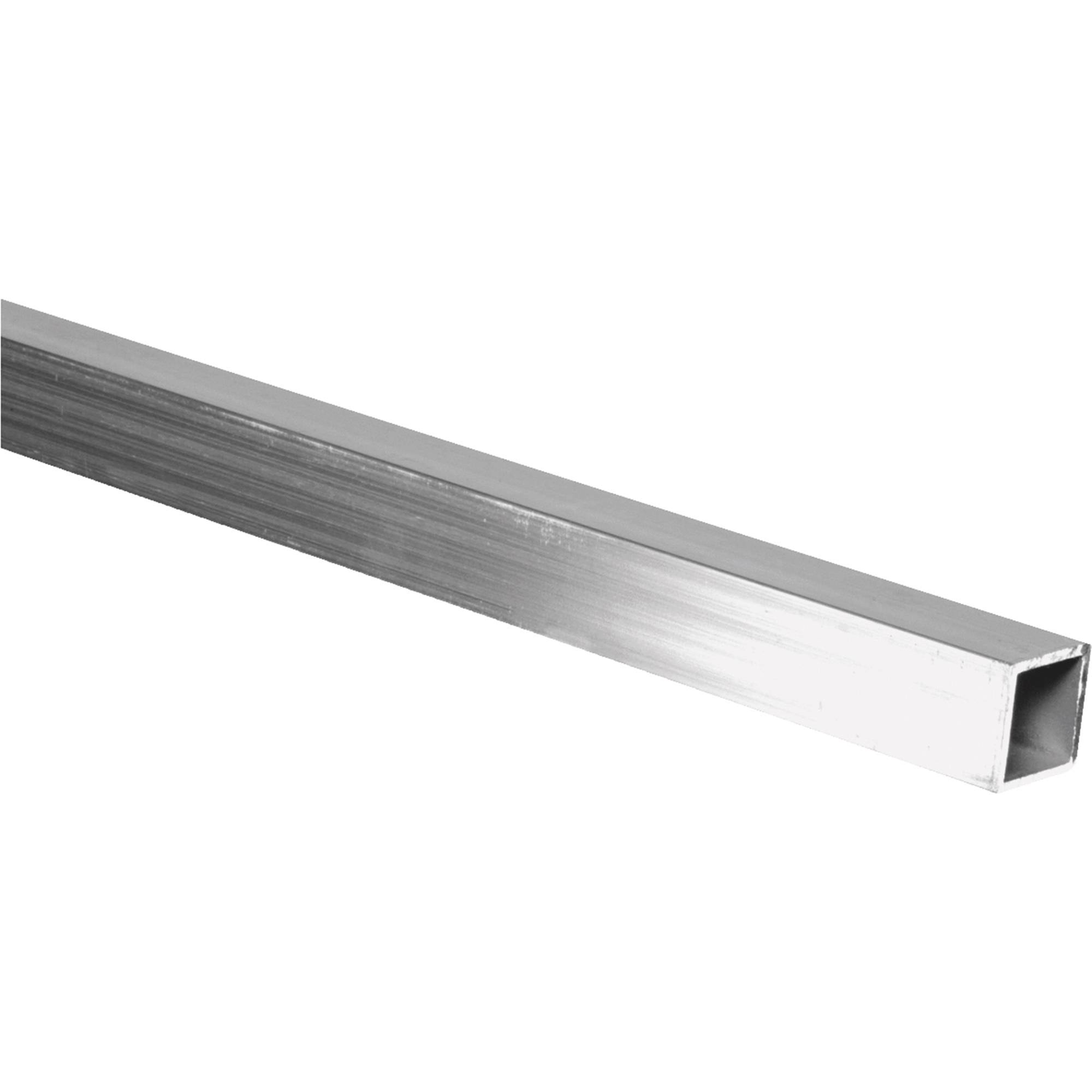 Square Aluminum Tube, 1 x 96-In.