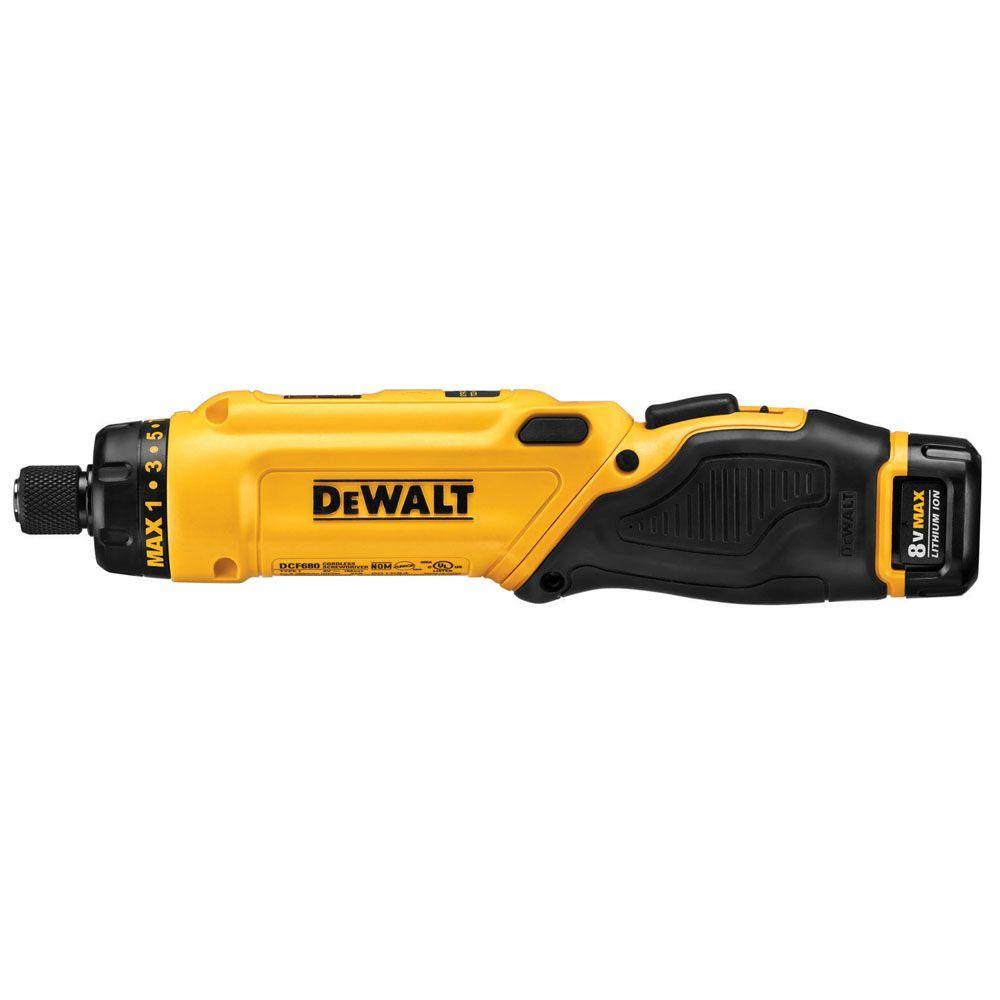 DEWALT- 8 V MAX* Gyroscopic Screwdriver 1 Battery Kit