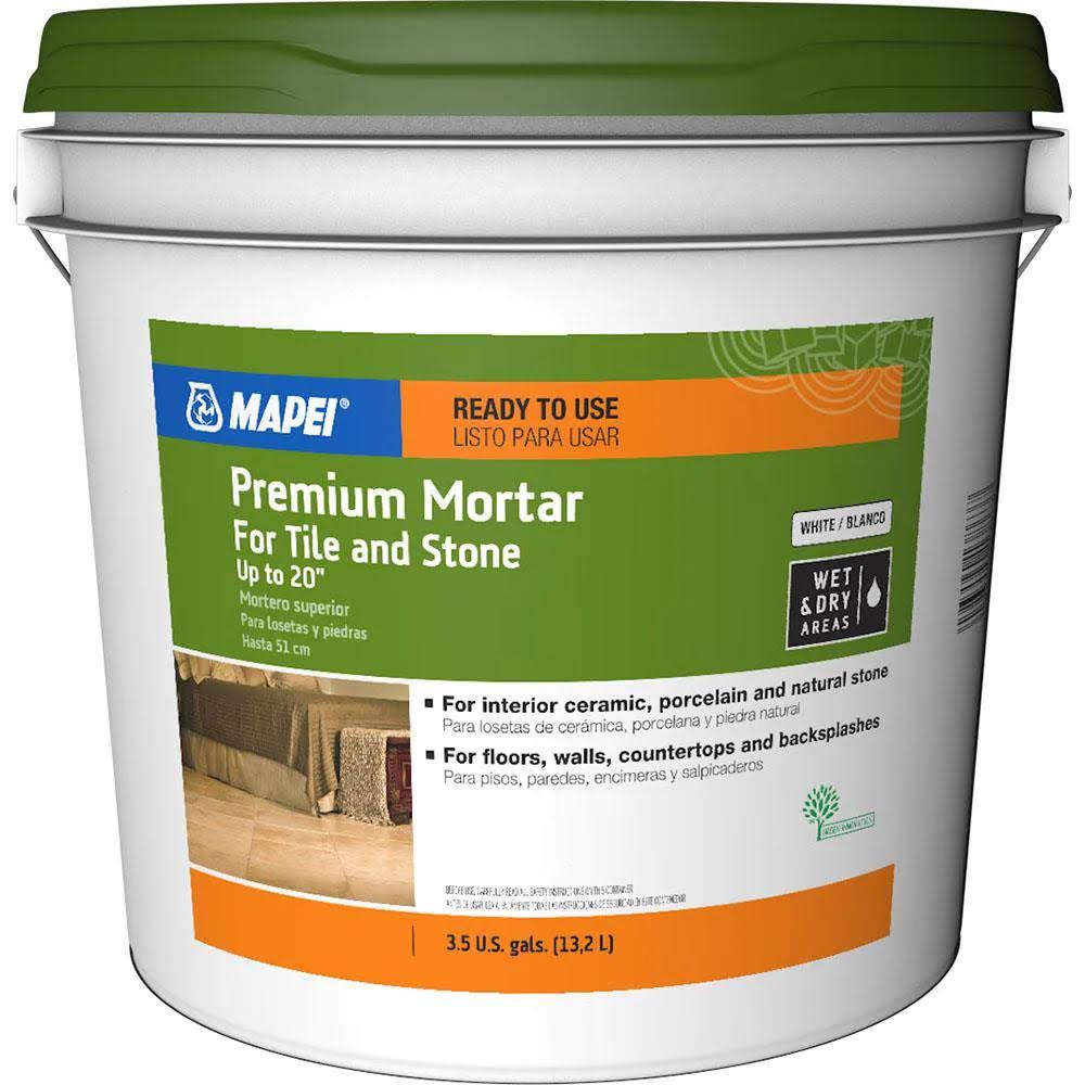 Mapei Premium Mortar Ceramic Tile Mastic Marble- 3.5 Gal