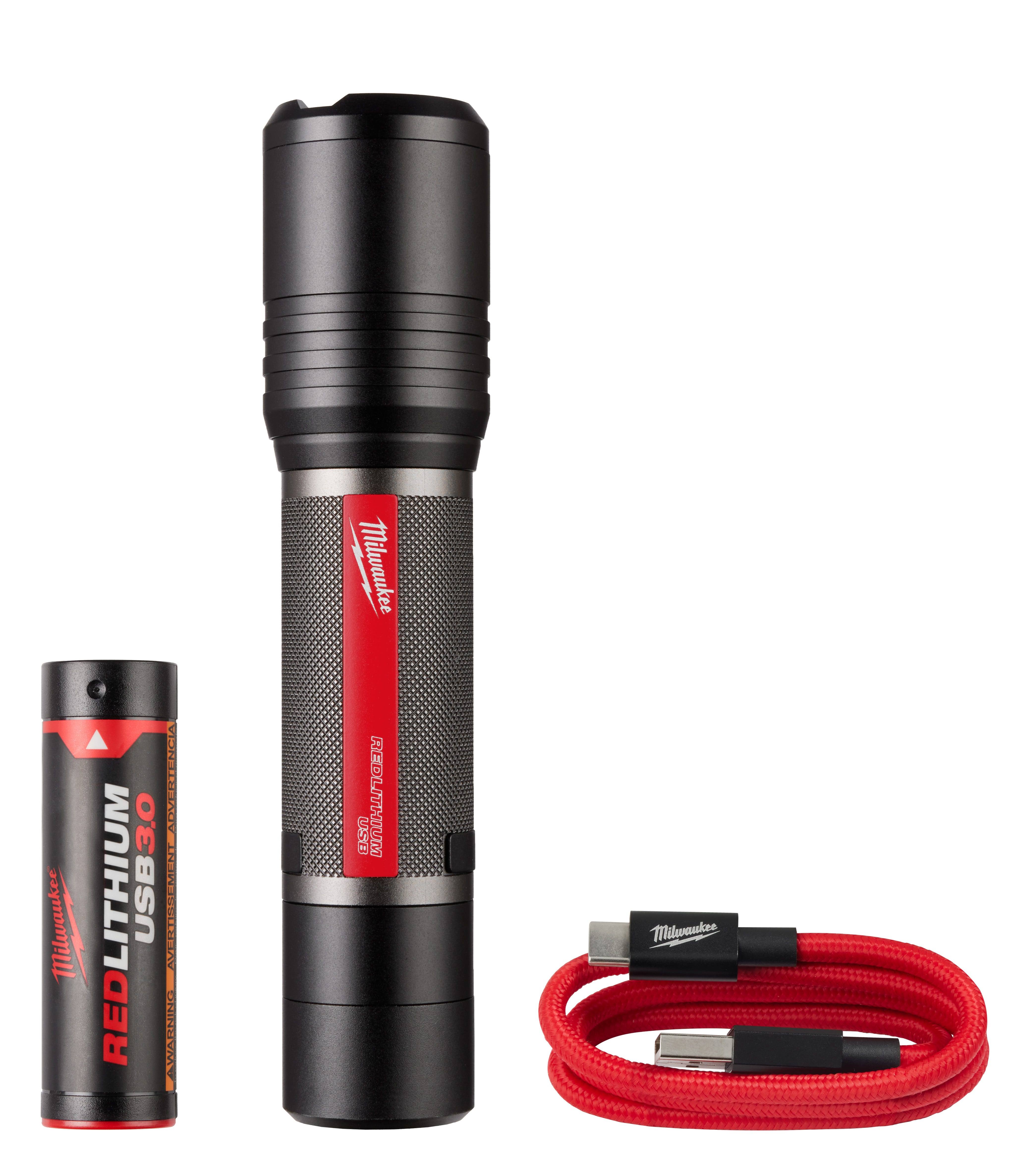 Milwaukee 2162-21 REDLITHIUM USB Slide Focus Flashlight