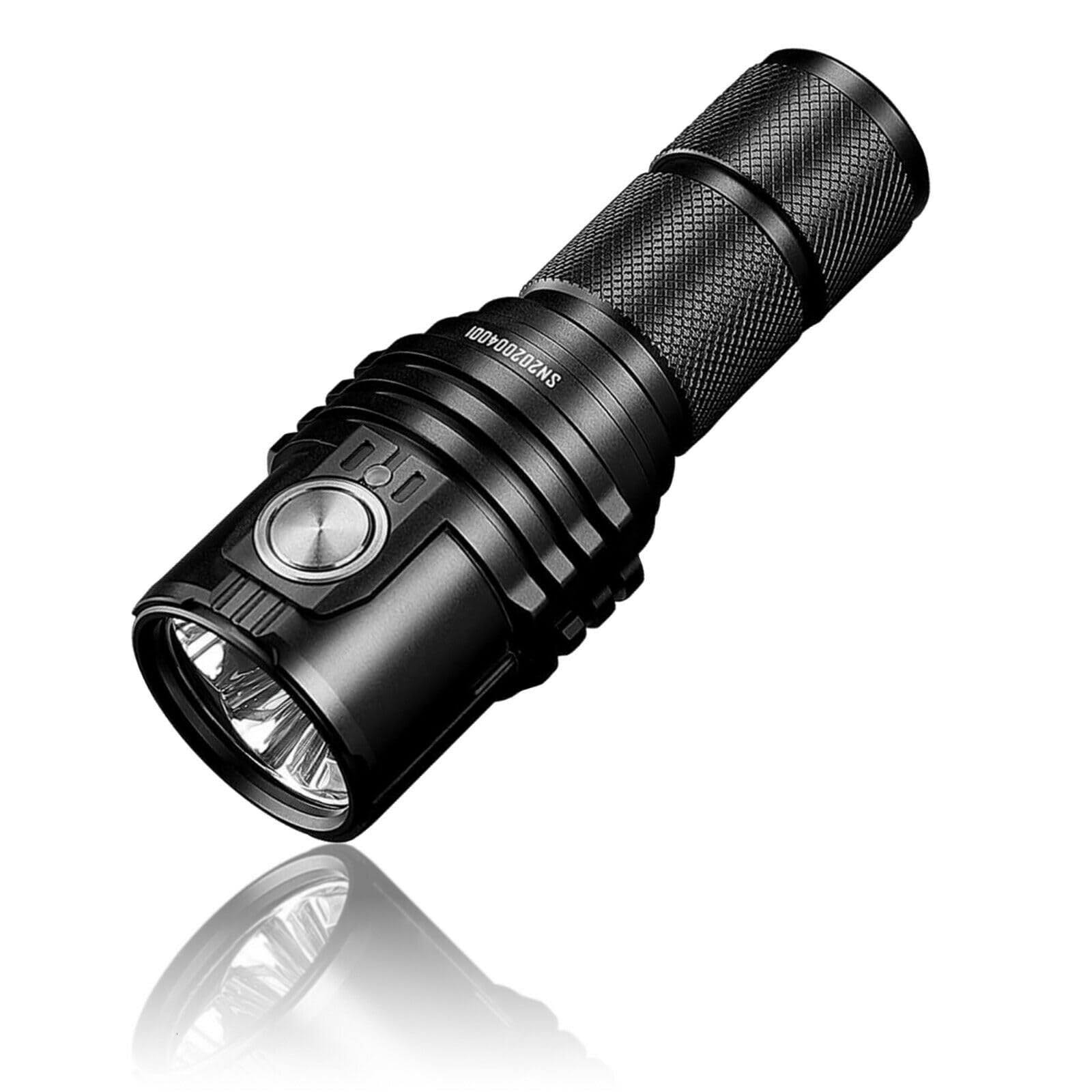IMALENT MS03 LED Flashlight 13000 Lumens, with Uses 3 Pcs Cree XHP70.2 LEDs, Tactical Flashlight