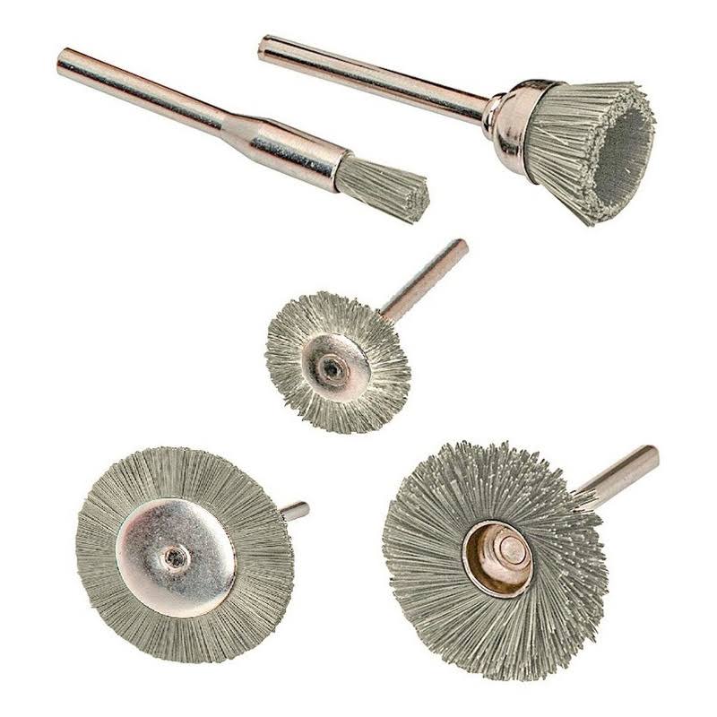 Chicago Electric 66129 Stainless Steel Rotary Wheel and Brush Set 5 PC