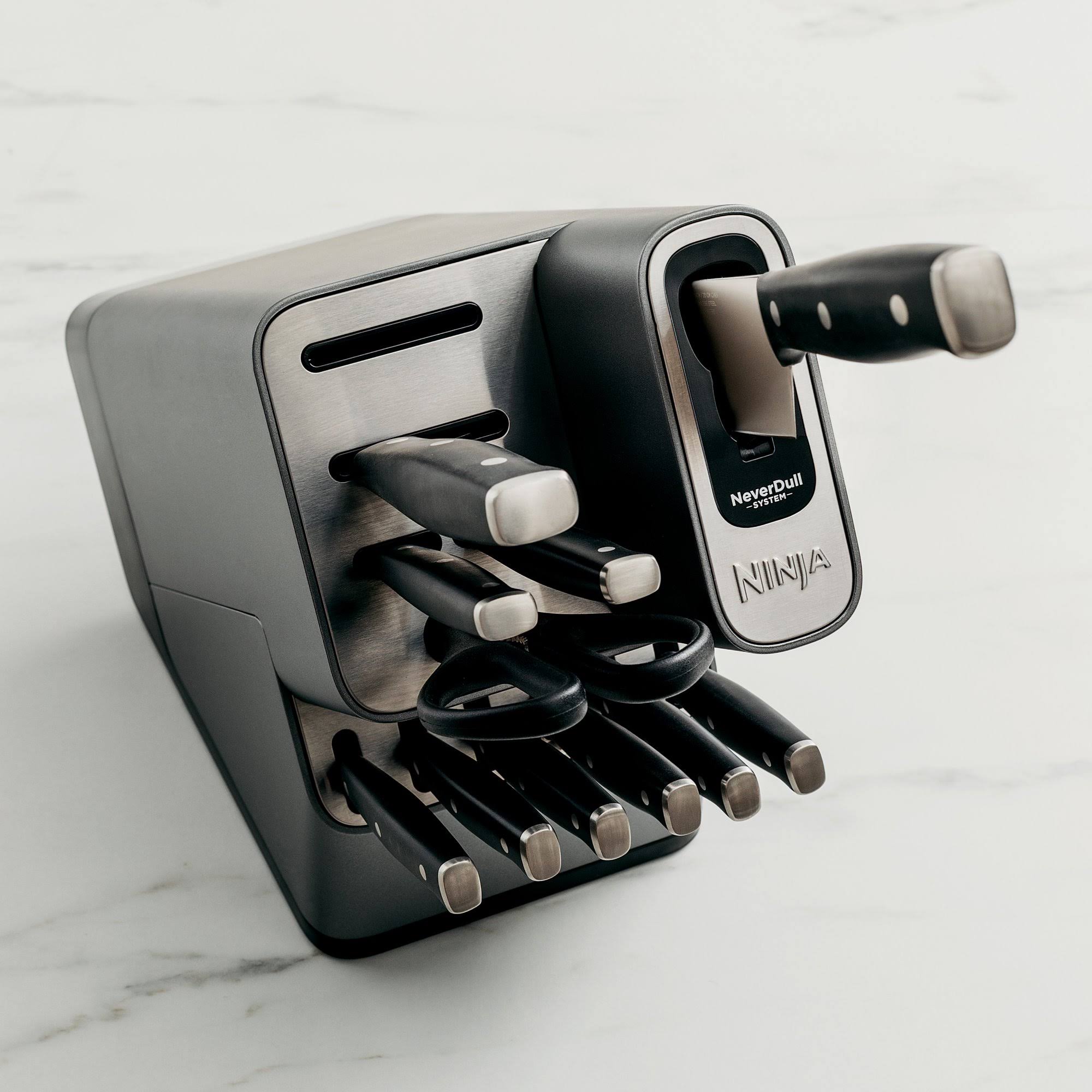 Ninja K12010 Foodi NeverDull 10-Piece Essential Knife System with Sharpener