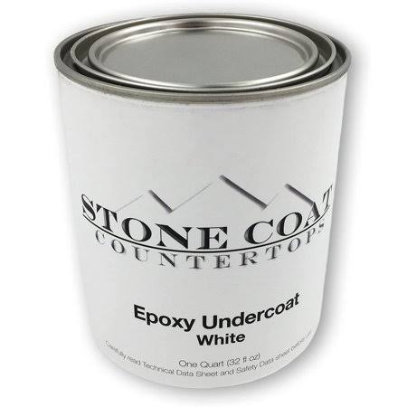 Stone Coat Countertops White Epoxy Undercoat �C Epoxy Paint and Primer Mix for Coating MDF, Plywood, and Porous Materials! Great for DIY Countertop