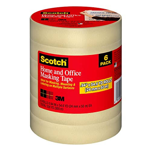 3M Scotch Home and Office Masking Tape, 1.5