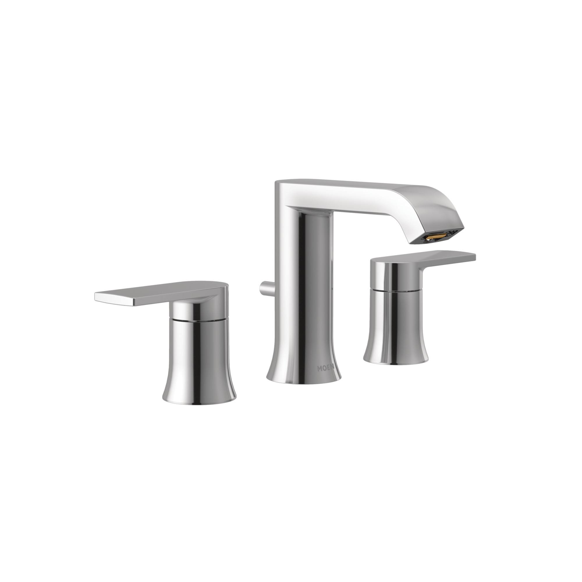Moen T6708 Genta Two-Handle Widespread Bathroom Faucet, Chrome