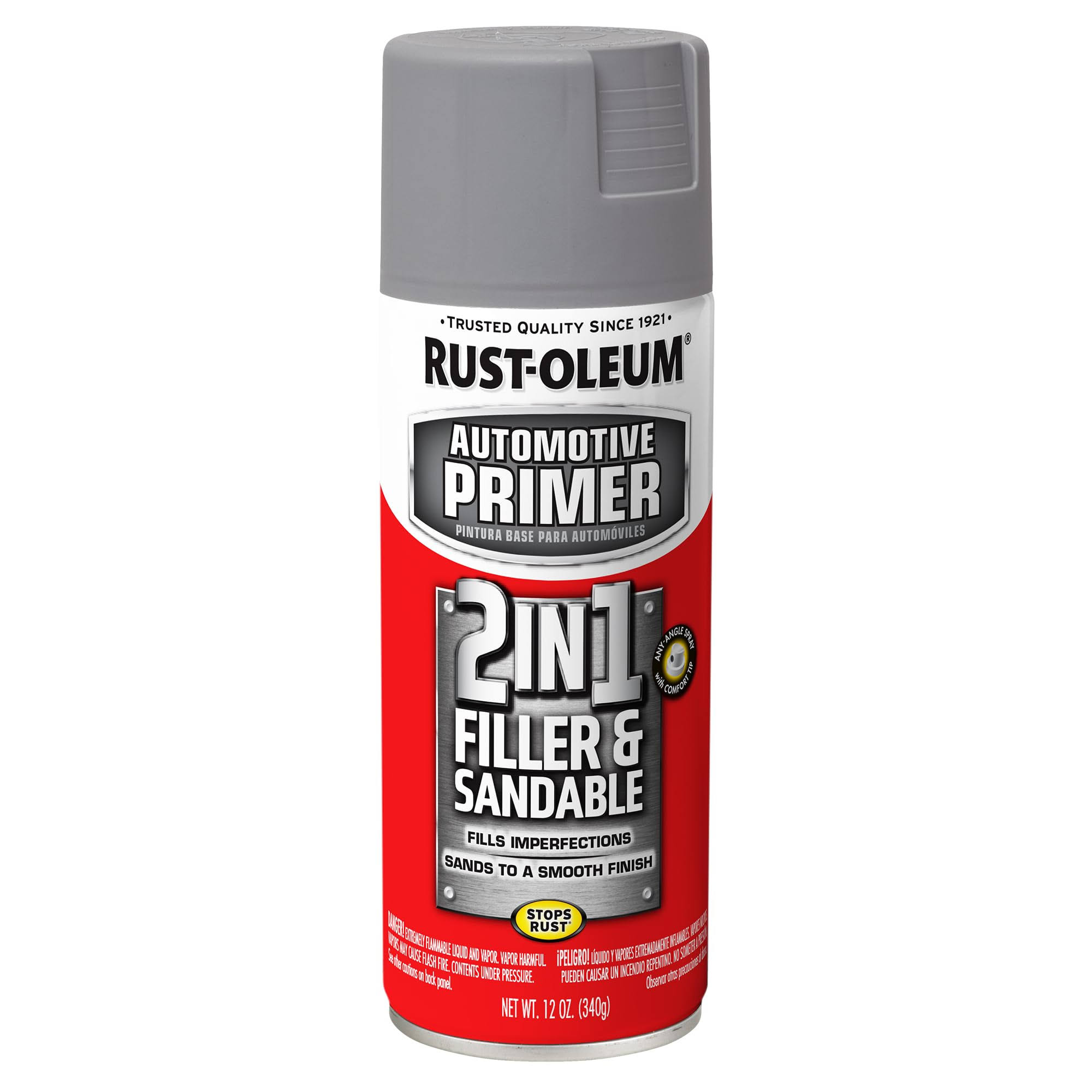 Rust-Oleum Automotive 12 oz. Gray 2 in 1 Filler & Sandable Primer Spray 260510