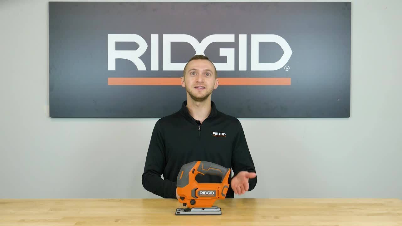 Ridgid 18V Cordless Jig Saw Kit with 2.0 Ah Lithium-Ion Battery and Charger
