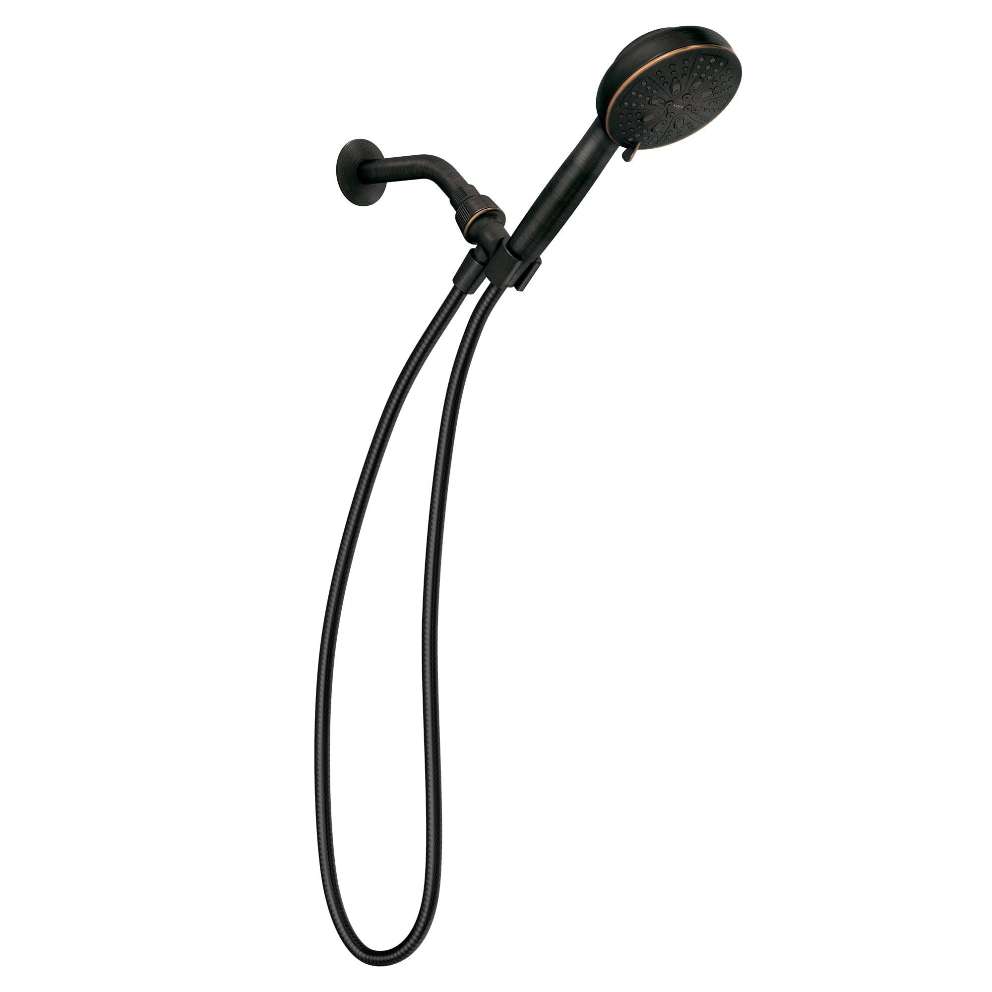 Moen HydroEnergetix 8-Spray Wall Mount Handheld Shower Head 1.75 GPM in Mediterranean Bronze