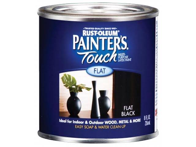 Rust-Oleum Flat Black Latex Paint 1976-730