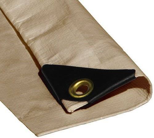 Tarps Now Waterproof Poly Tarps, 12' x 20' with Aluminum Grommets for Indoor and Outdoor- Multipurpose Heavy Duty Tarpaulin Sheet Cover for Canopy,