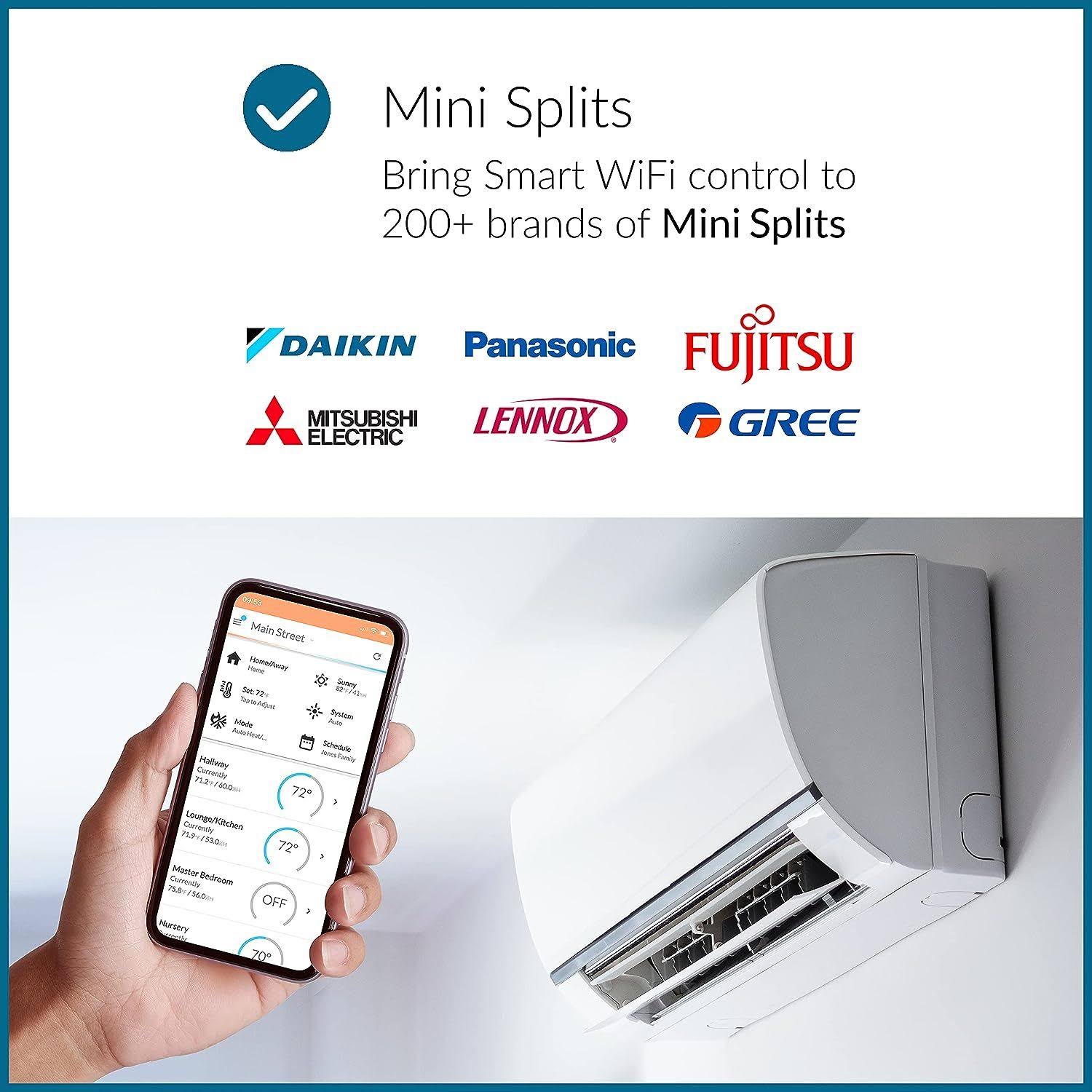 Flair Puck WiFi Wireless Thermostat Sensor in Pearl- White