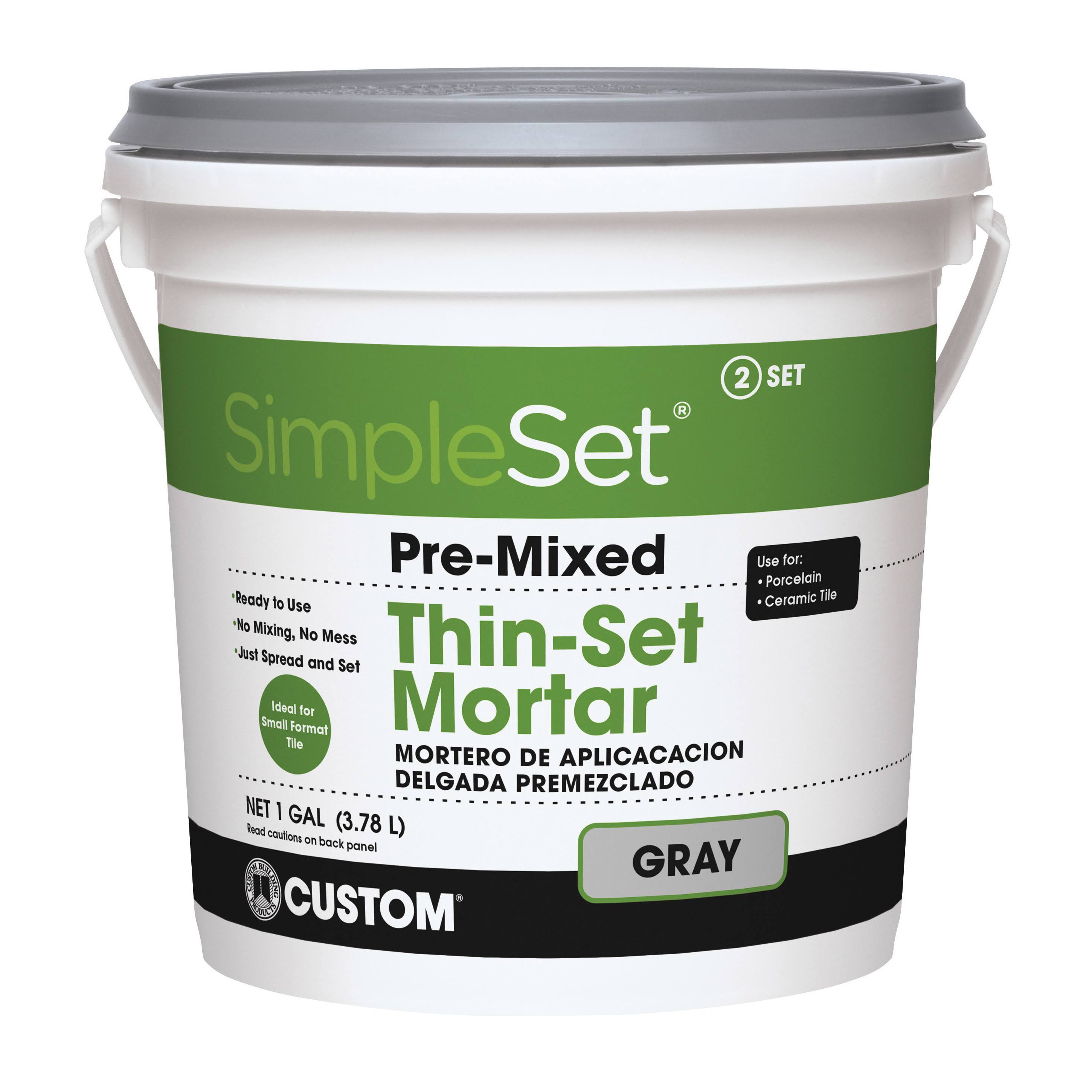 Building Products Cttsg1-2 1 Gallon Thin Set Mortar Gray