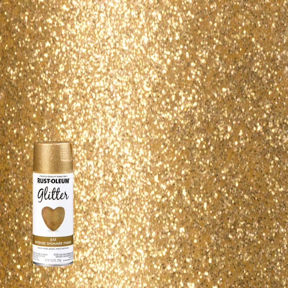 Specialty Glitter Spray Paint, Gold, 10.25-oz. by Rust-Oleum