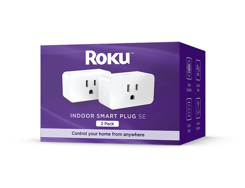 Roku Smart Home Indoor Smart Plug SE with Custom Scheduling- 2 Pack