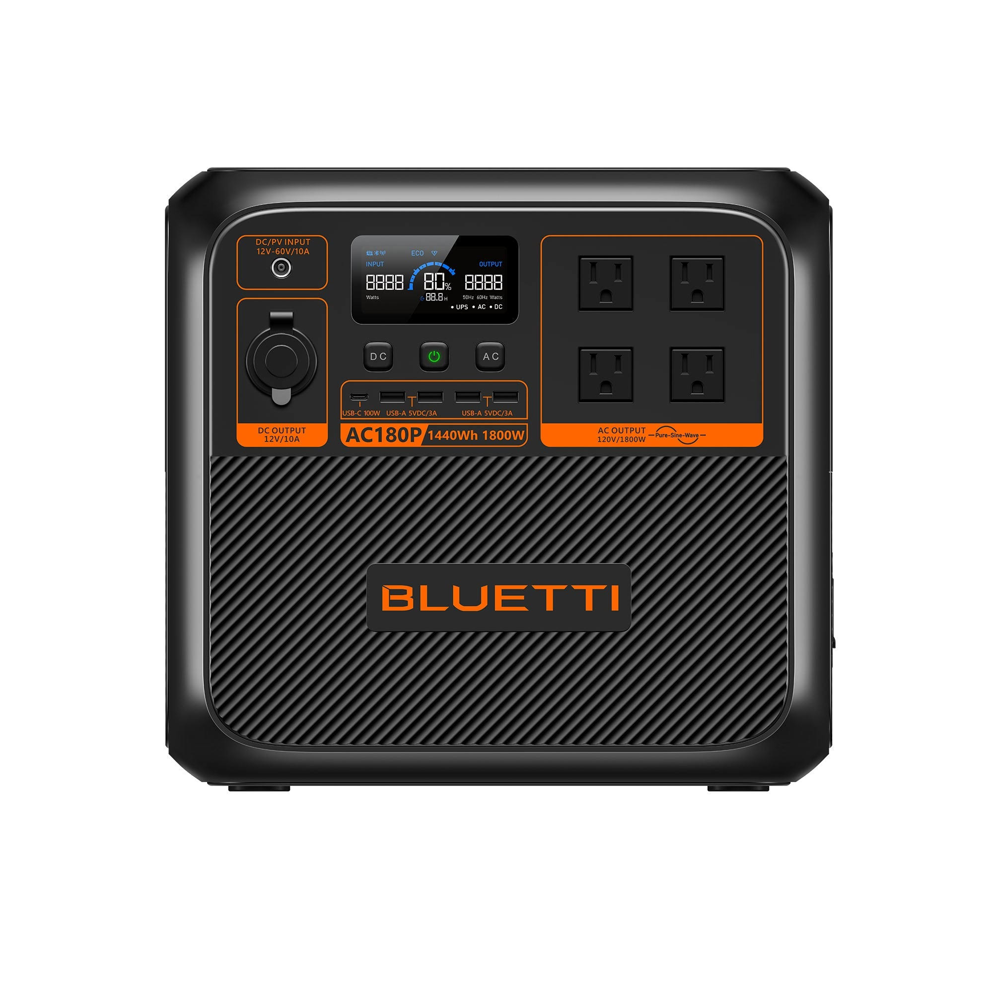 BLUETTI AC180 Portable Power Station (1152Wh) Power Station Only