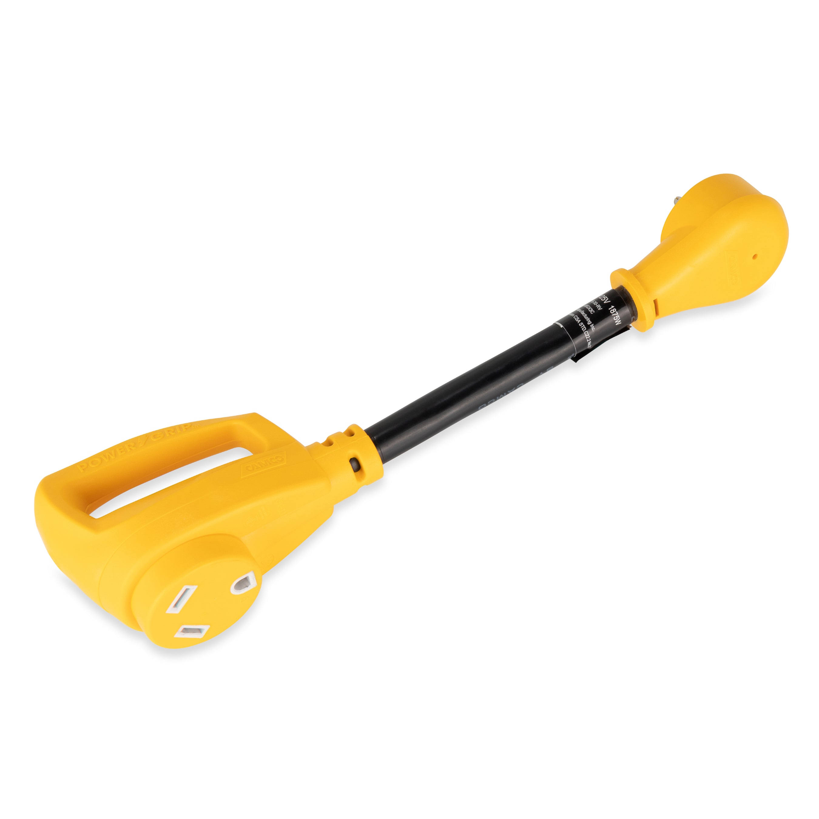 Camco RV Electrical Adapter, Power Grip Handle