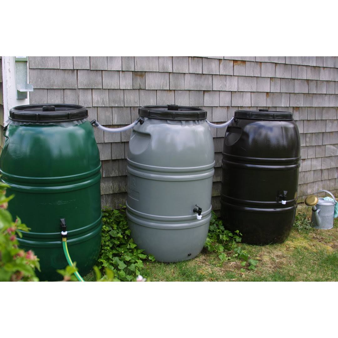 Great American Rain Barrel 60 Gallon Rain Barrel, Brown