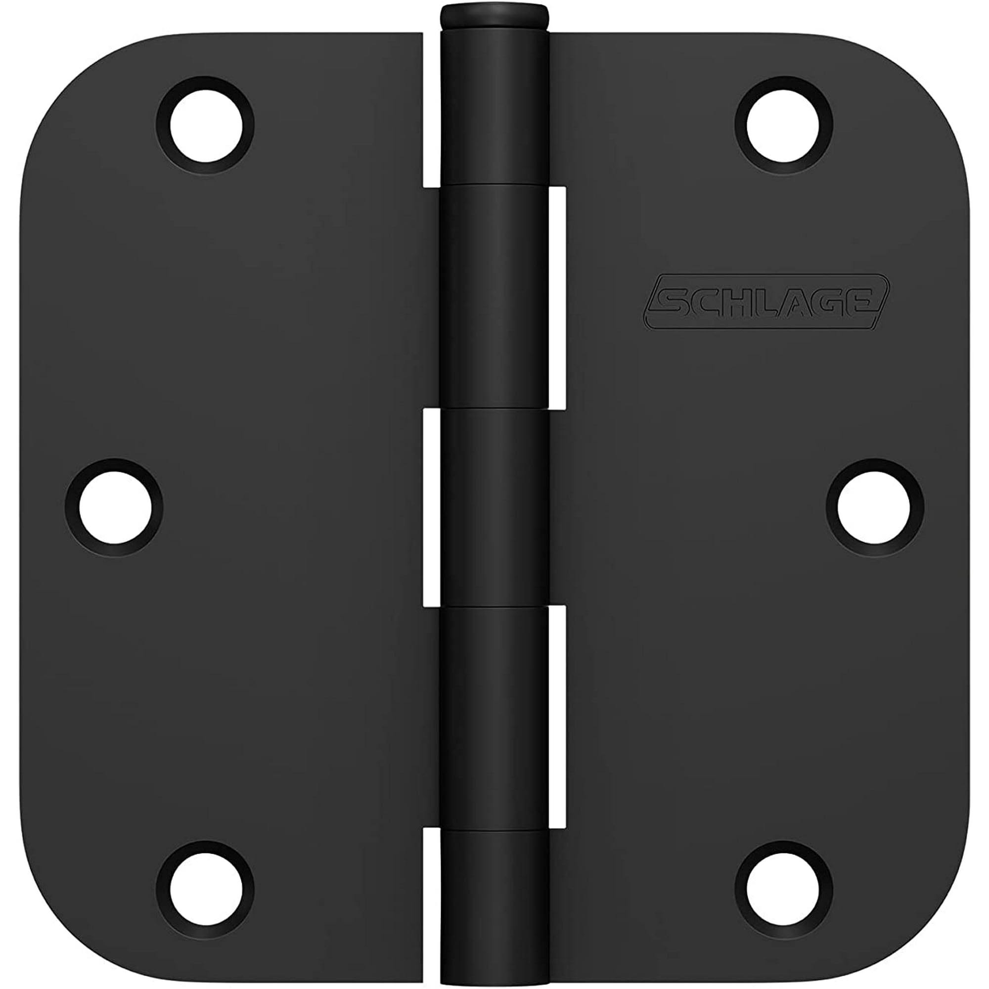 Ives Residential S3P1011FRP622 3.5 x 3.5 in. Radius 0.62 in. Corner Hinges Matte Black- Pack of 3