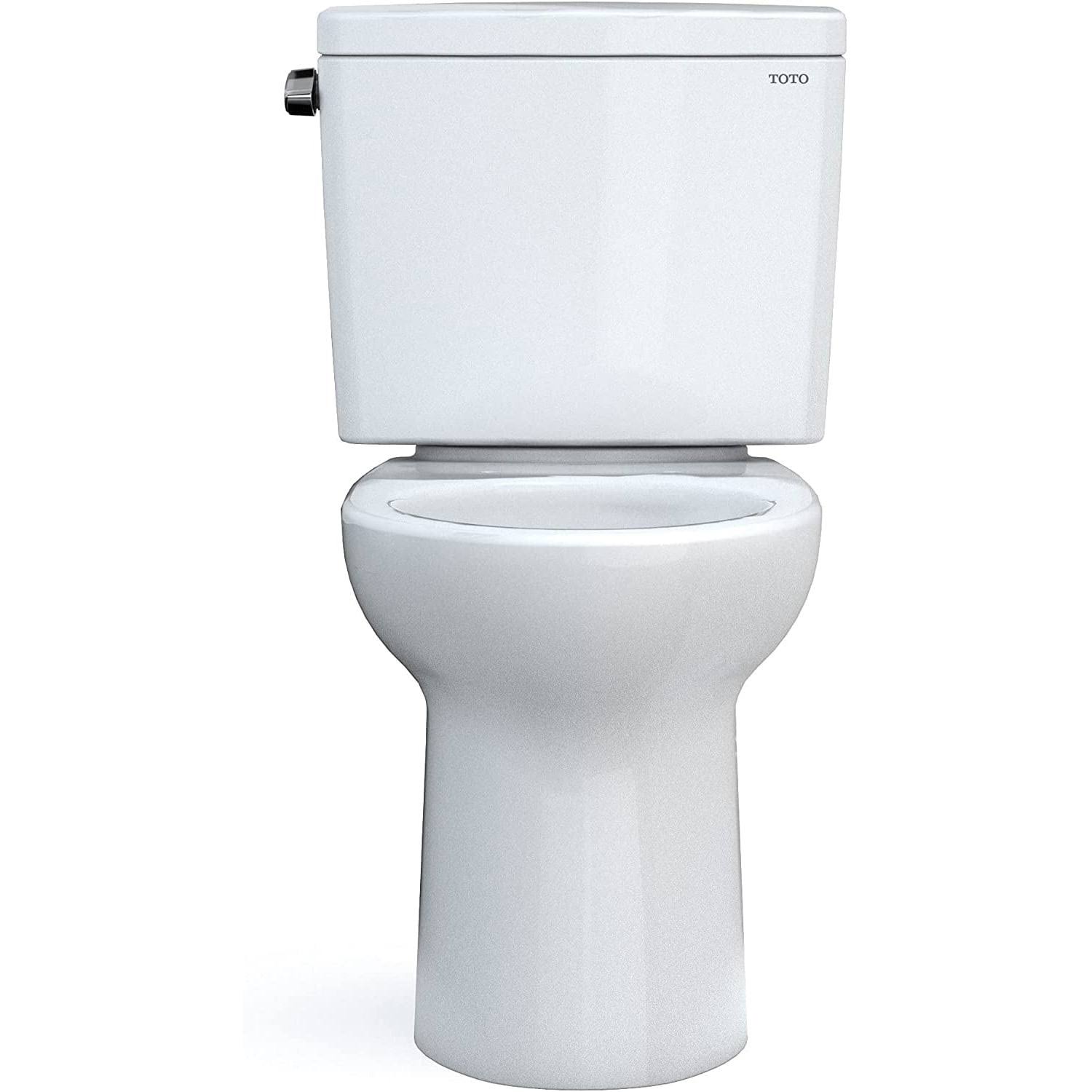 Toto CST776CEG#01 Drake Two-Piece Elongated 1.28 GPF Tornado Flush Toilet with CeFiONtect , Cotton White
