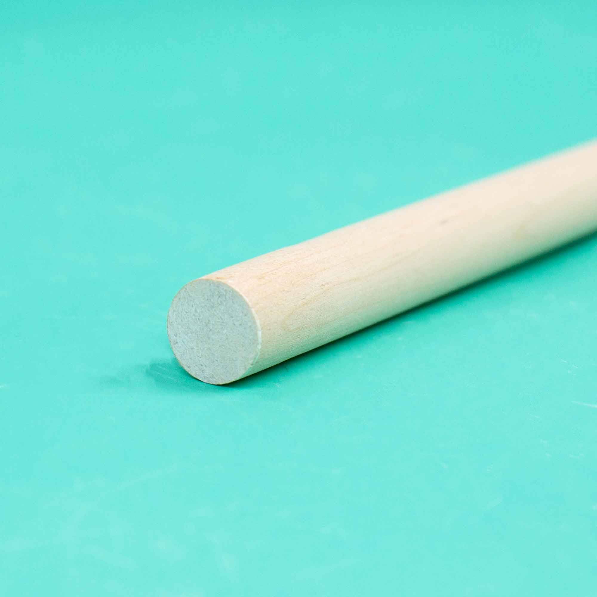 Hello Hobby Wood Dowel with White Ends- 0.5 in