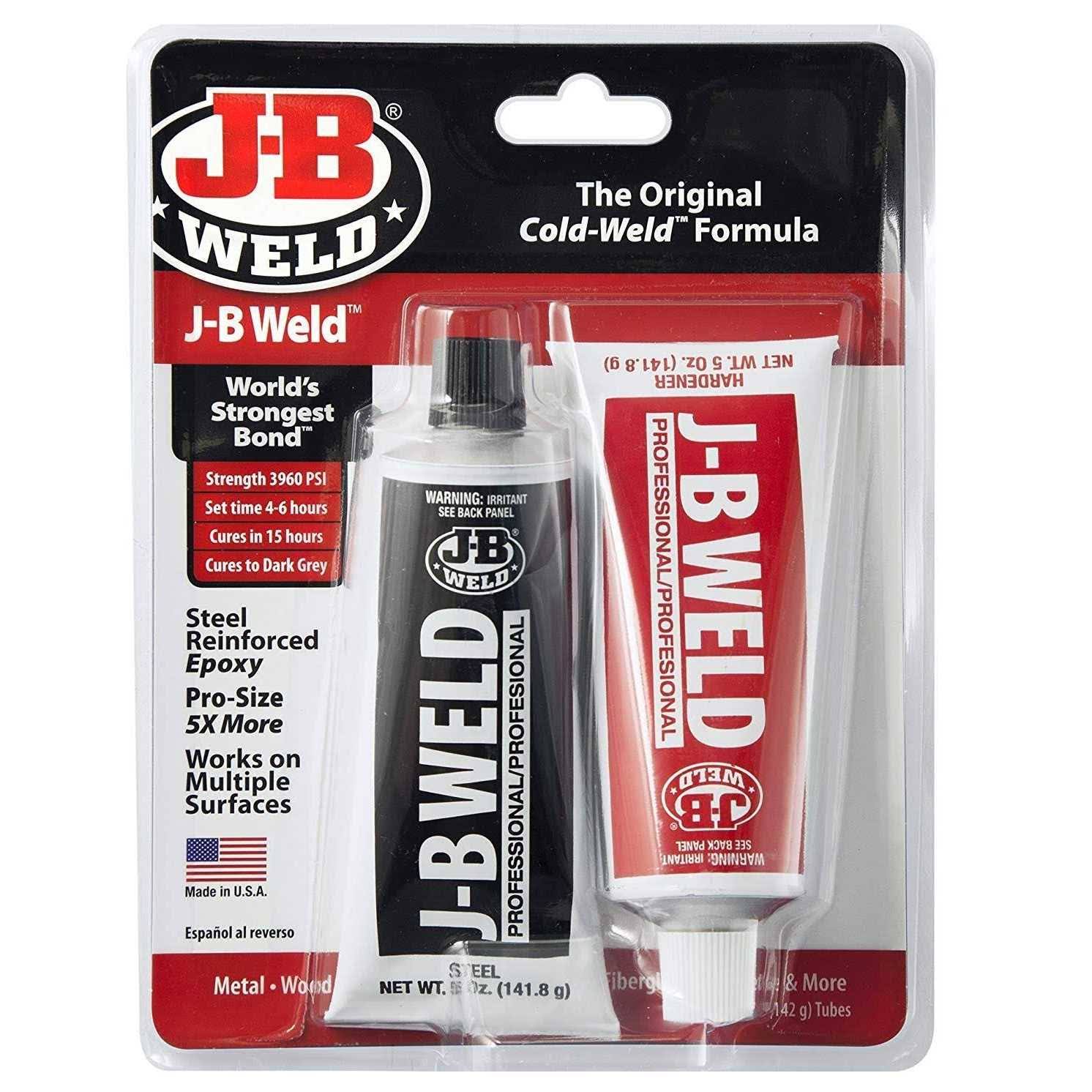 J-B Weld 8281 UxODgJ Professional Size Steel Reinforced Epoxy Twin Pack, 10 oz