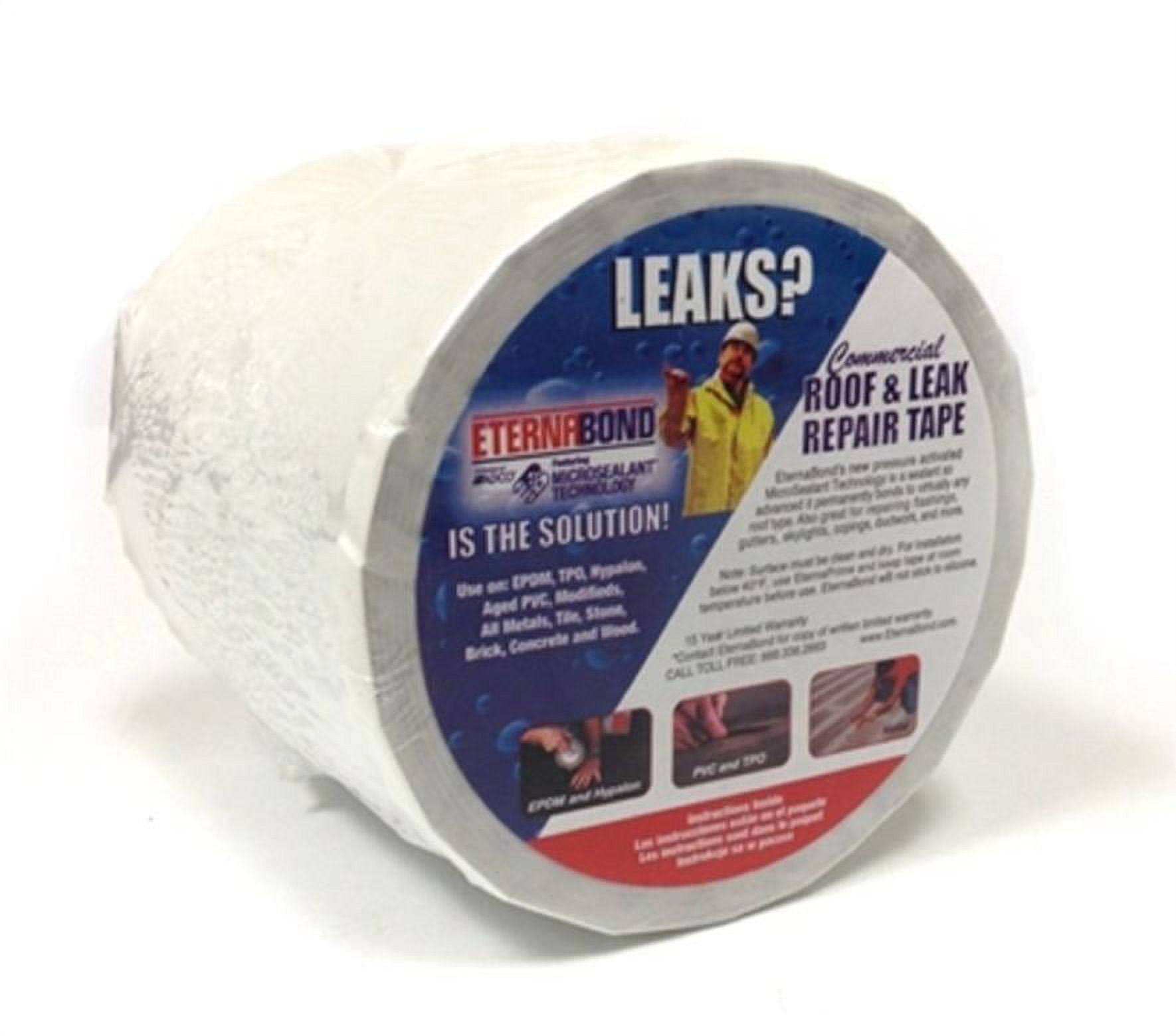 4 inch White Eternabond Roof Leak Repair Tape Patch Seal Size 25