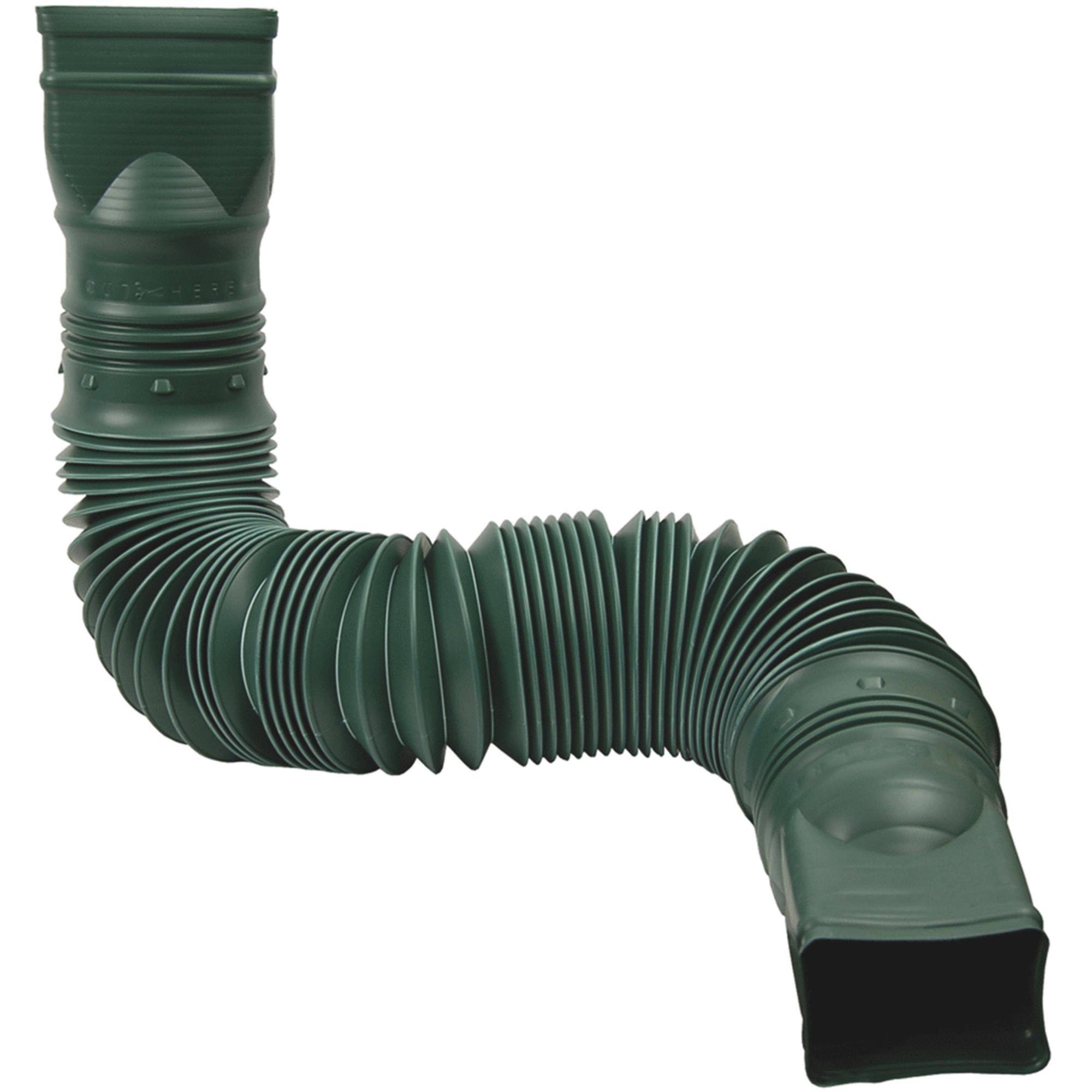 Flex A Spout Downspout Extension, Green