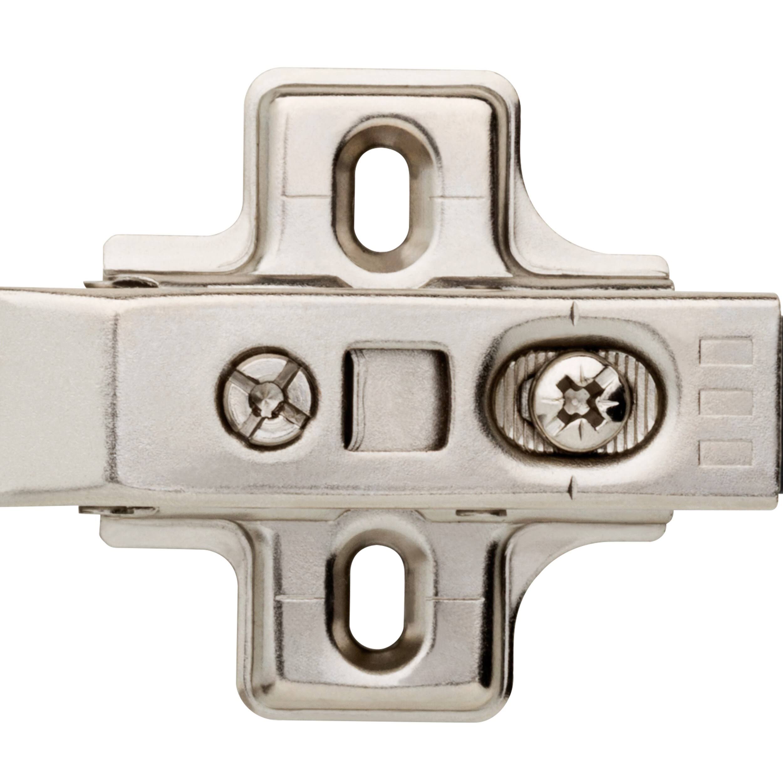 Brainerd 2-Pack Full Nickel Plated Soft Close Concealed Cabinet Hinge
