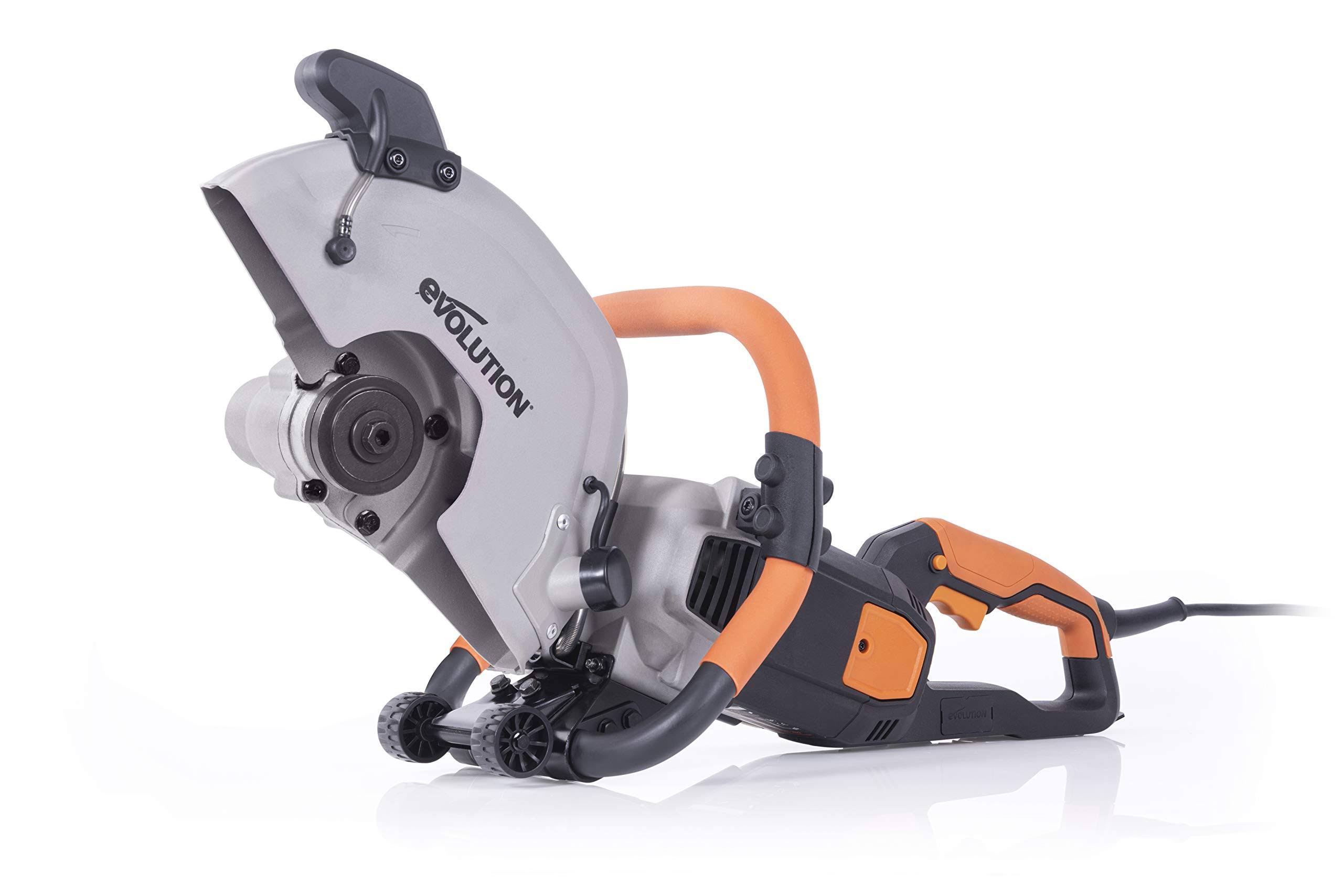Evolution R300DCT+ 12 in. Electric Concrete Cut-Off Saw, Demo Saw, Disc Cutter with Dust Suppression (Optional Blades)