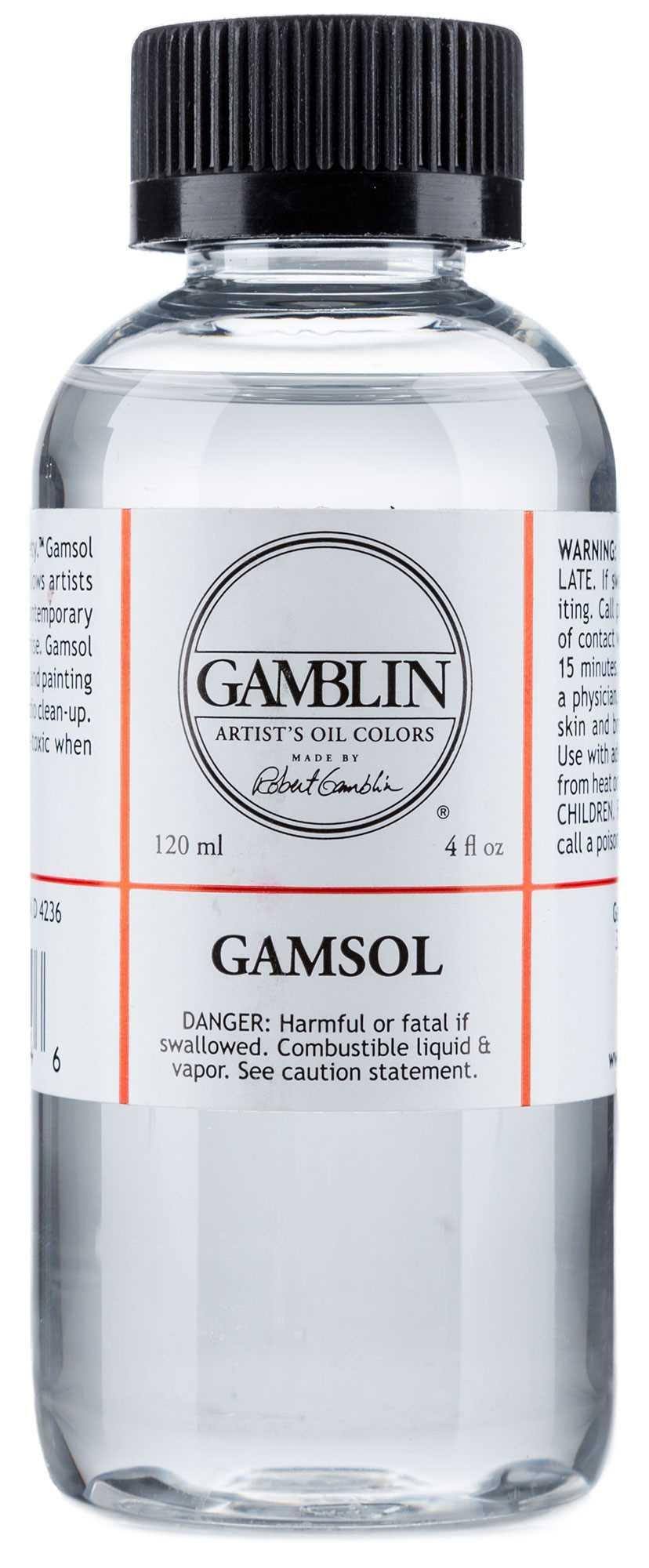 Gamblin Gamsol Odorless Mineral Spirits Bottle- 4.2 fl oz bottle