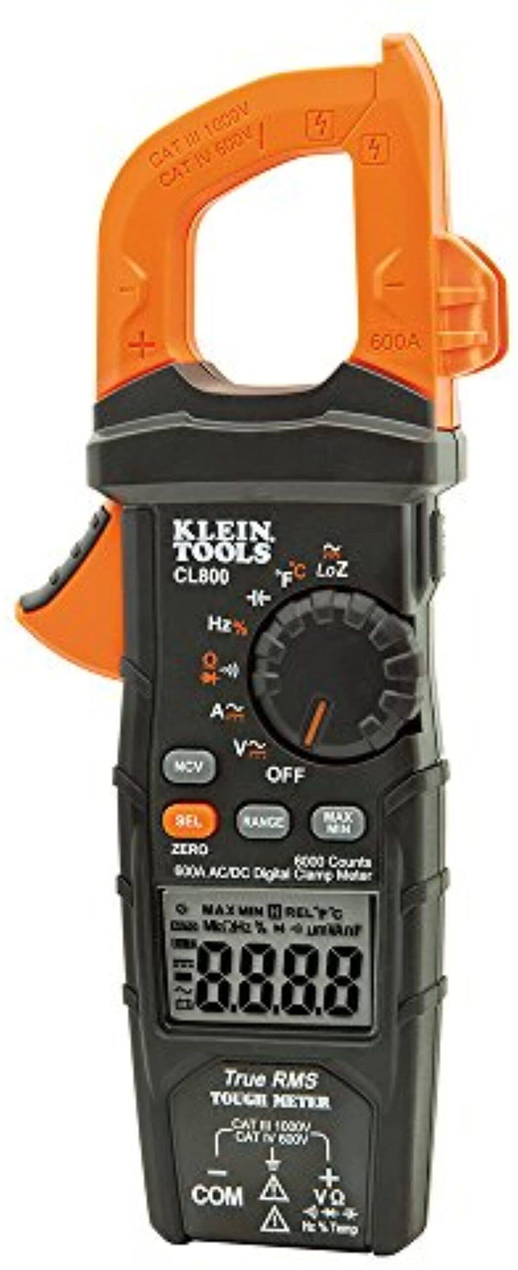 Klein Tools CL800 Digital Clamp Meter AC/DC Auto-Ranging